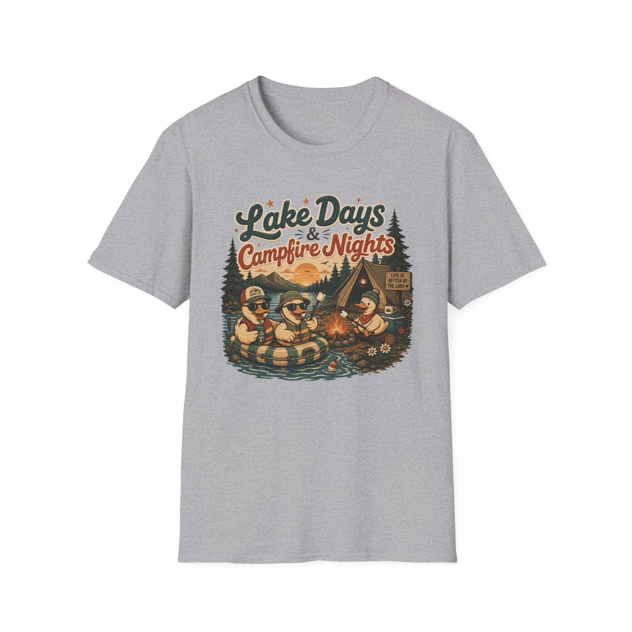 Lake Days Campfire. Nights T-Shirt