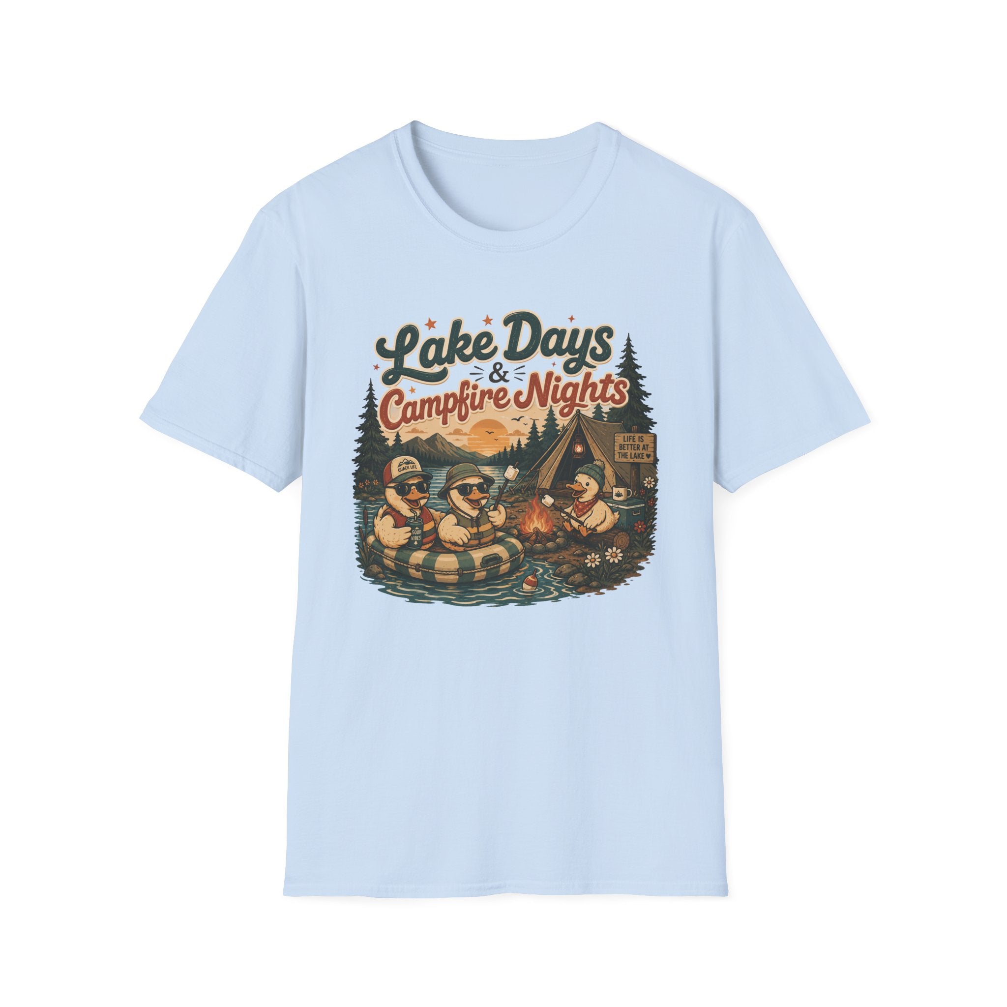 Lake Days Campfire. Nights T-Shirt