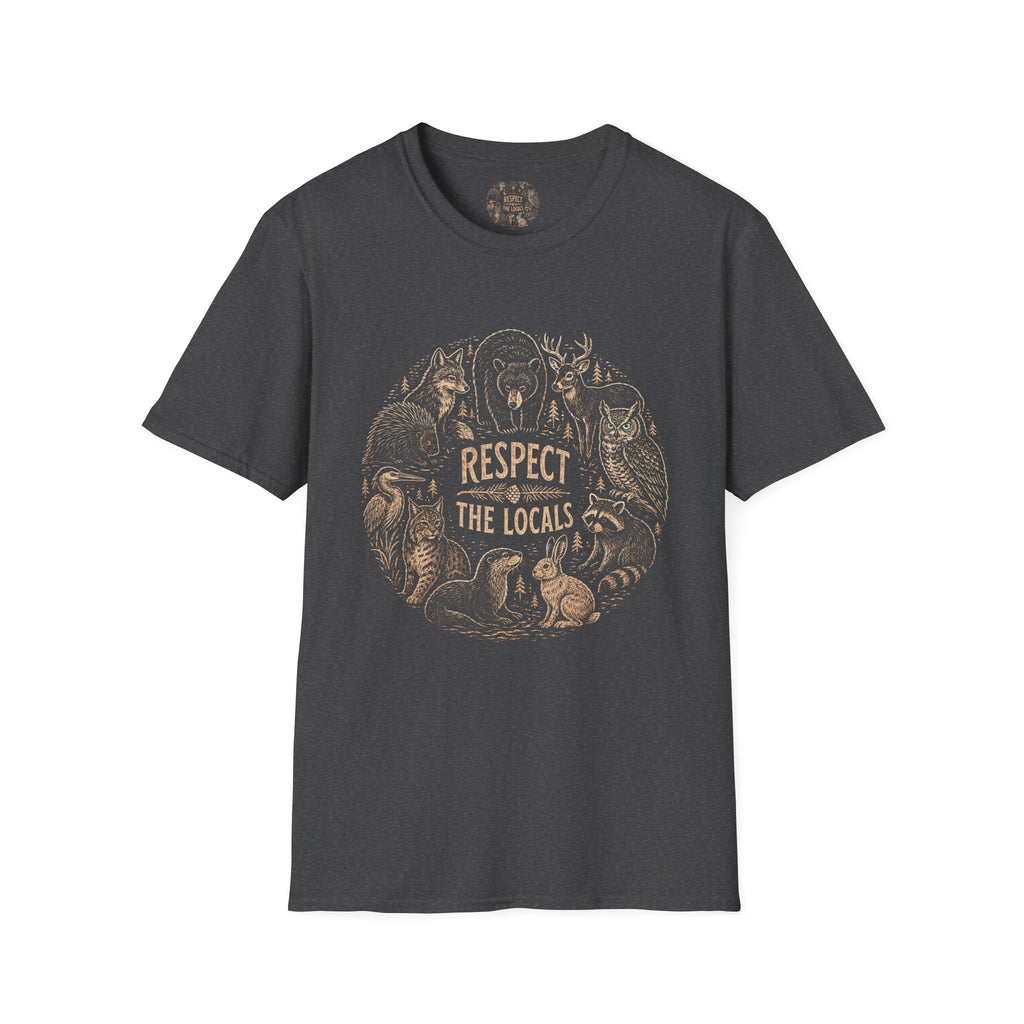 Respect The Locals Woodland Animals T-Shirt