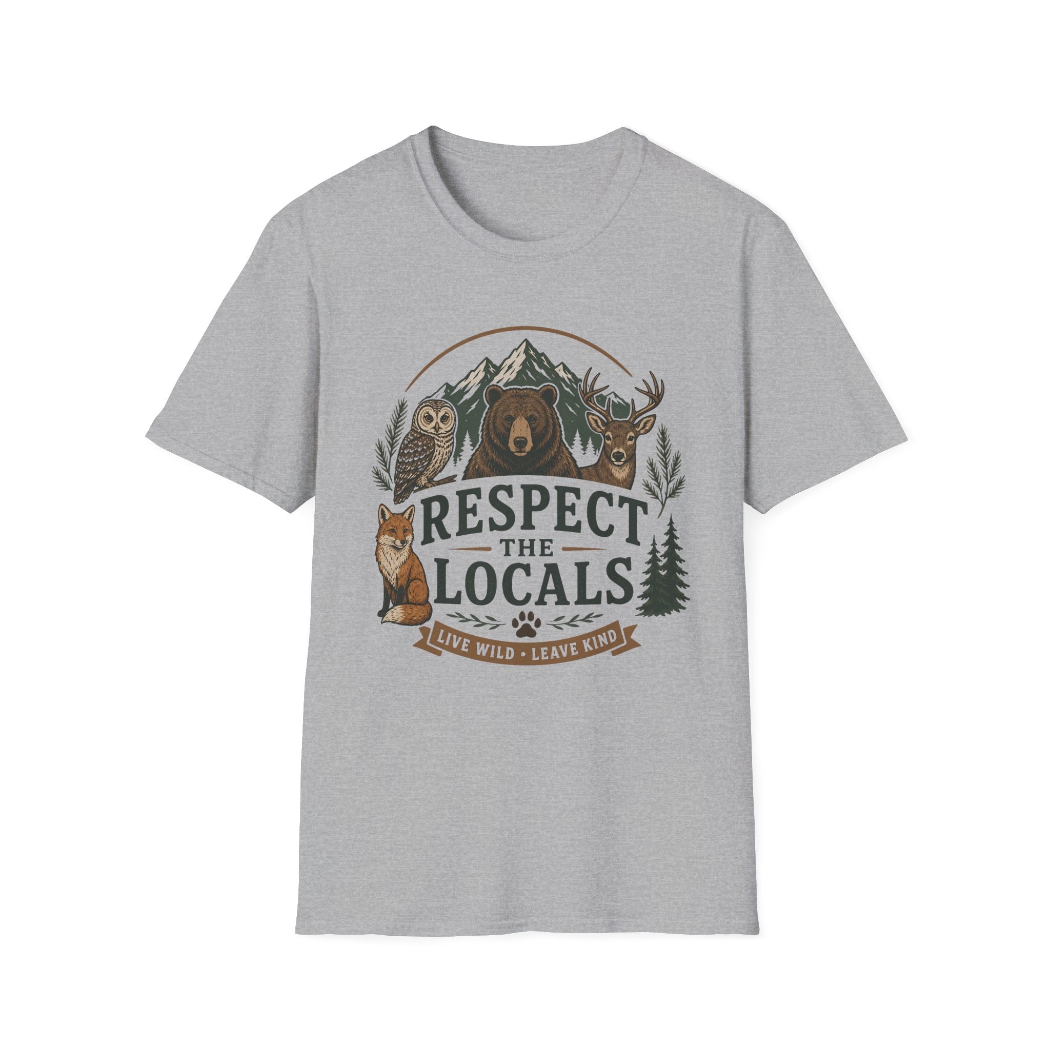 Respect The Locals Wildlife Badge T-Shirt
