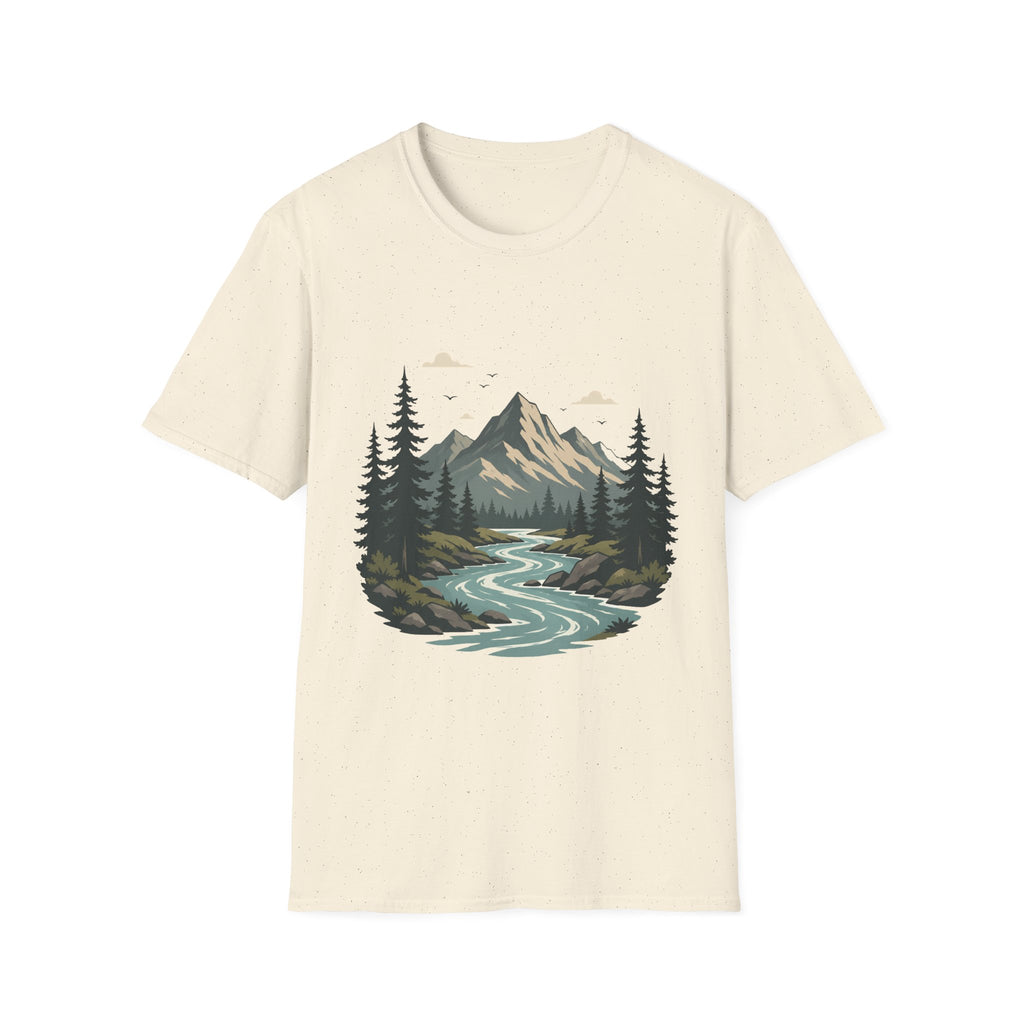 Mountain River Scene T-Shirt