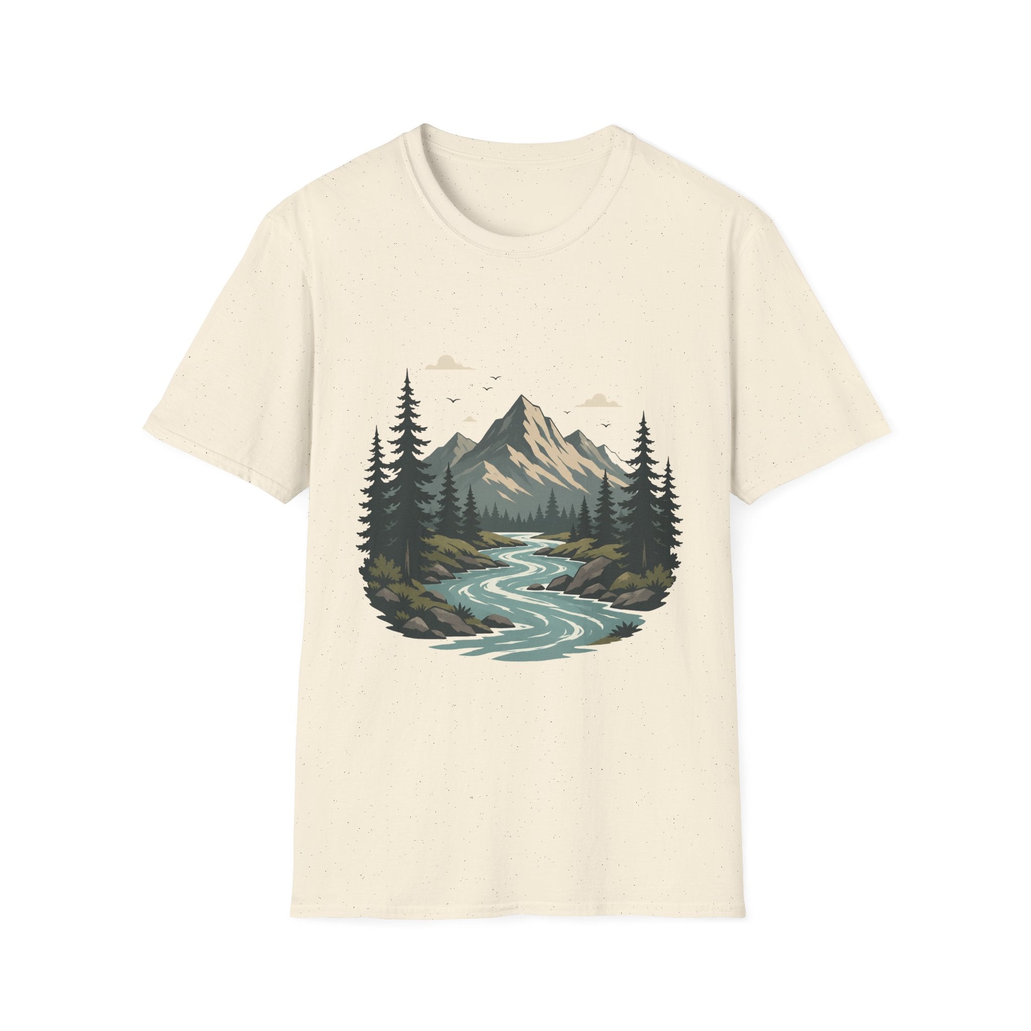 Mountain River Scene T-Shirt