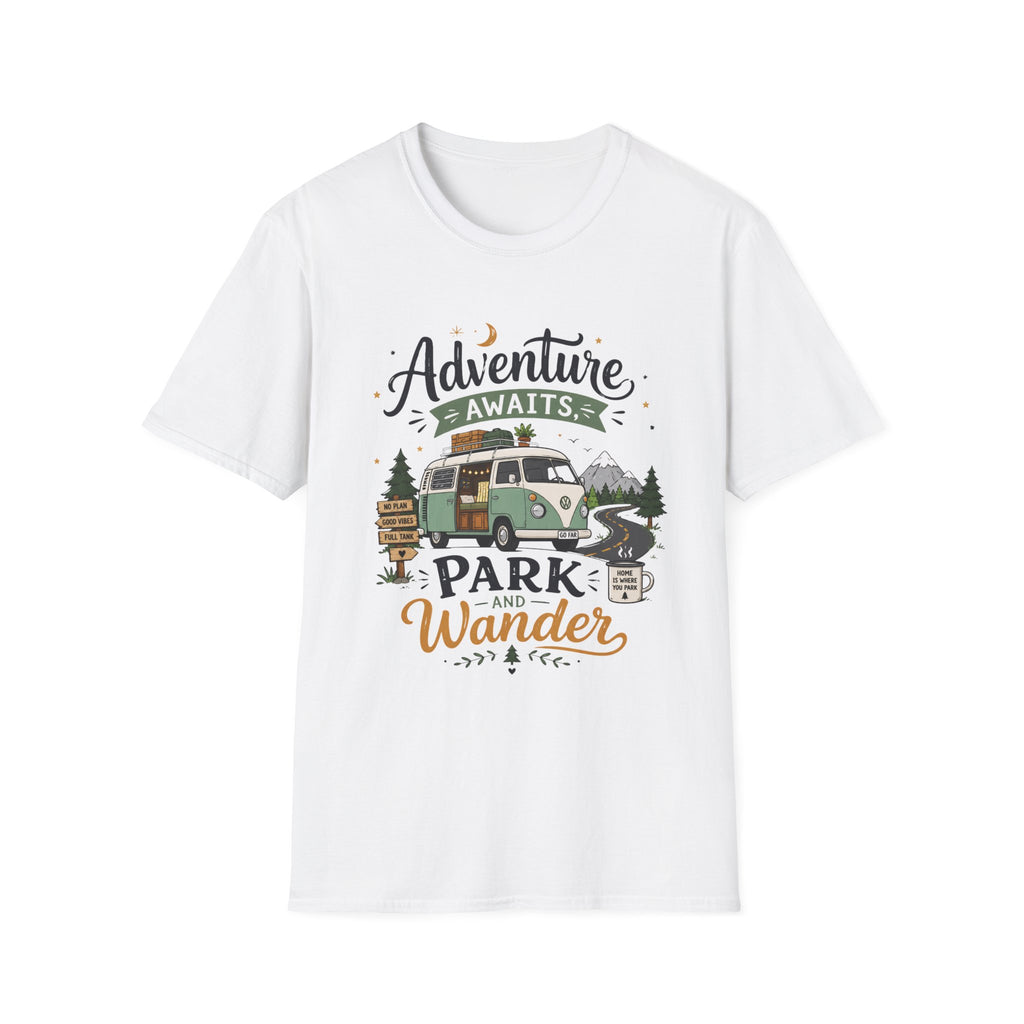 Adventure Awaits Camper T-Shirt