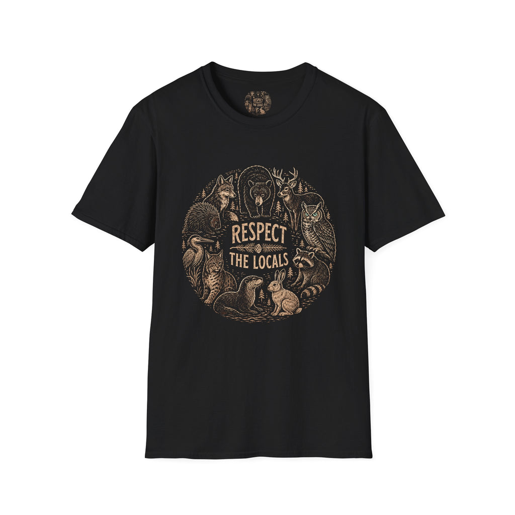Respect The Locals Woodland Animals T-Shirt