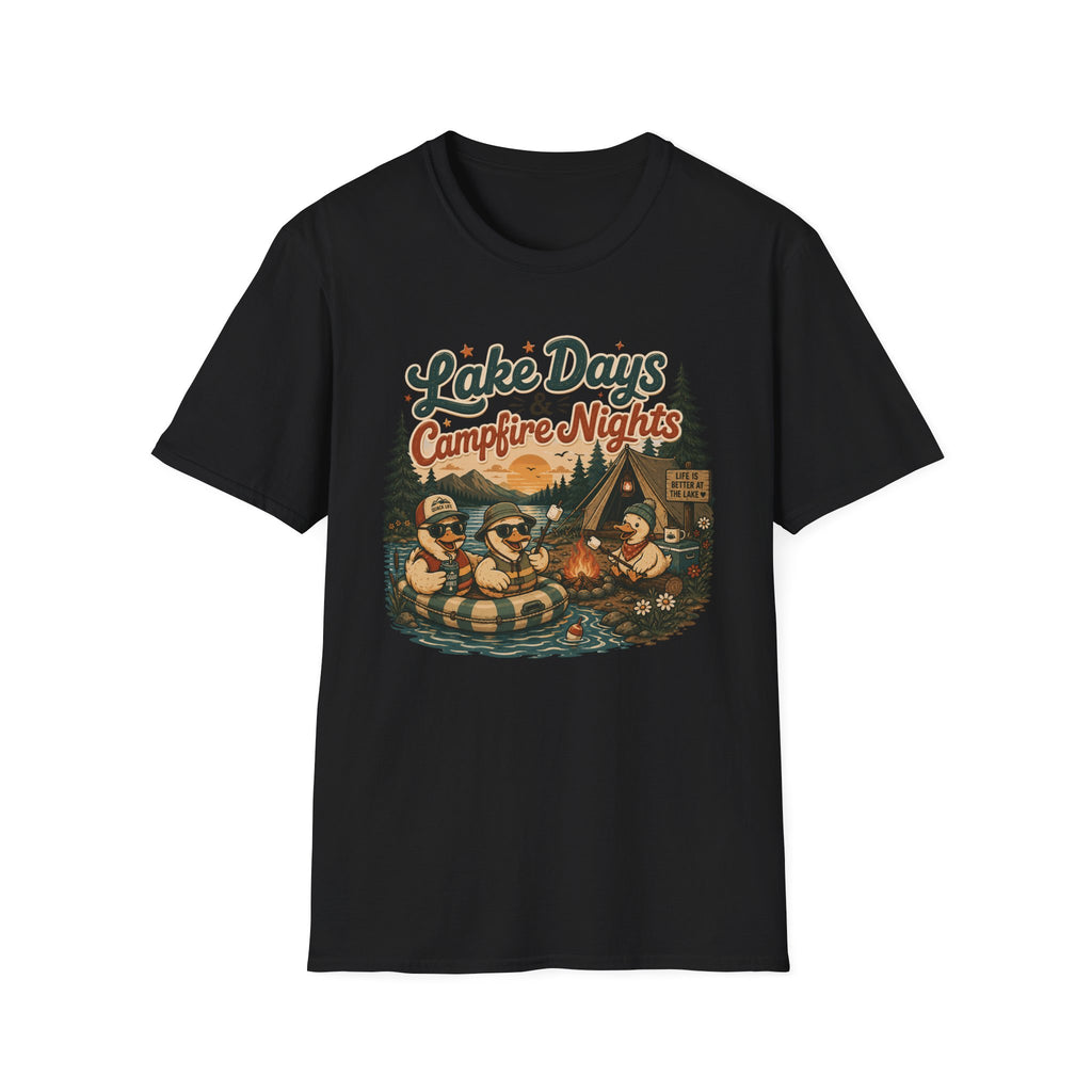 Lake Days Campfire. Nights T-Shirt