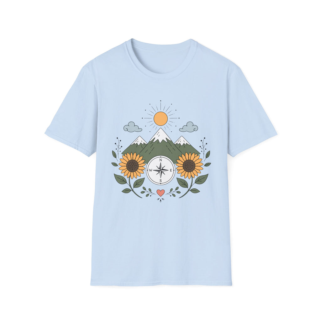 Sunflower Compass Mountain - T-Shirt