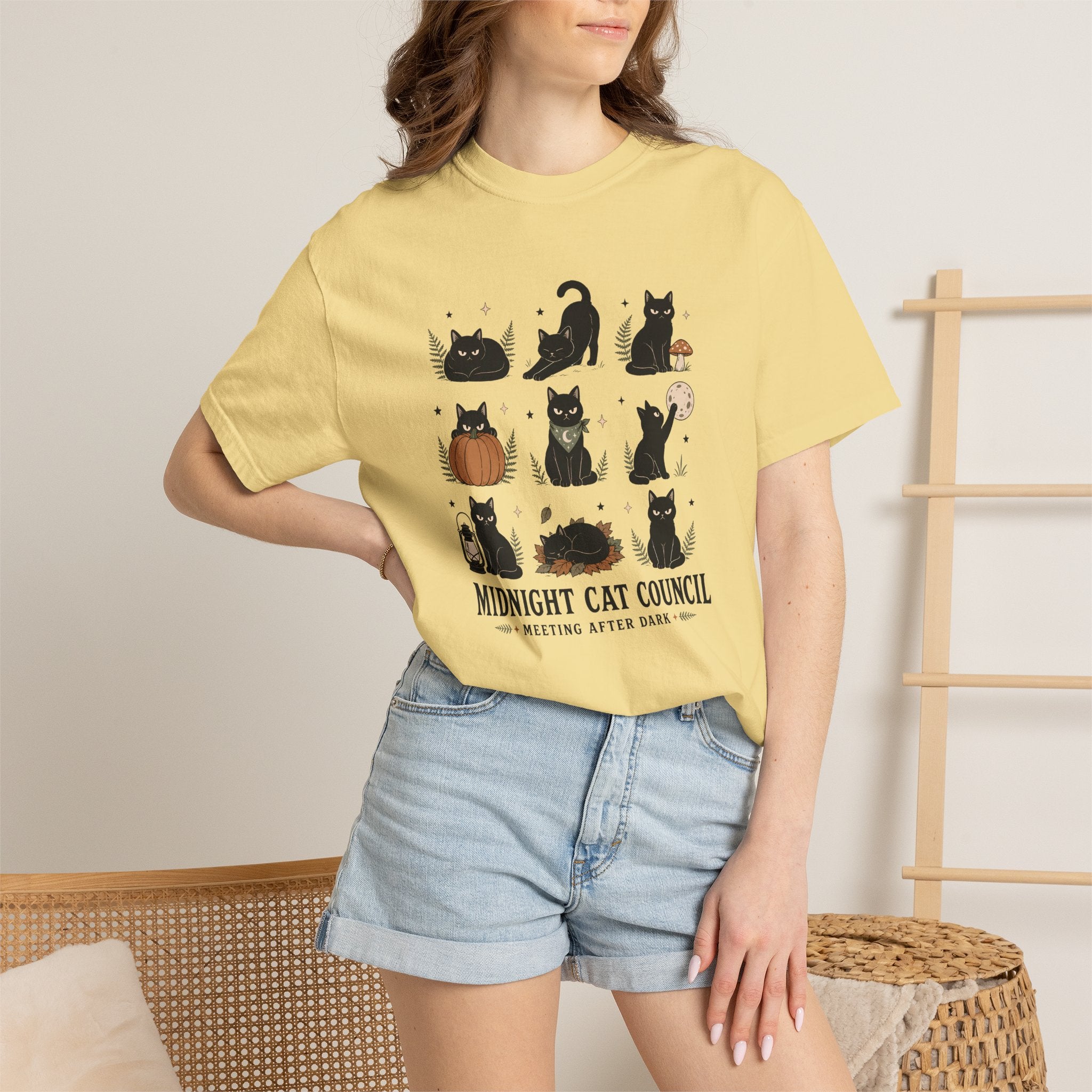 Midnight Cat Council - Comfort Colors T-Shirt