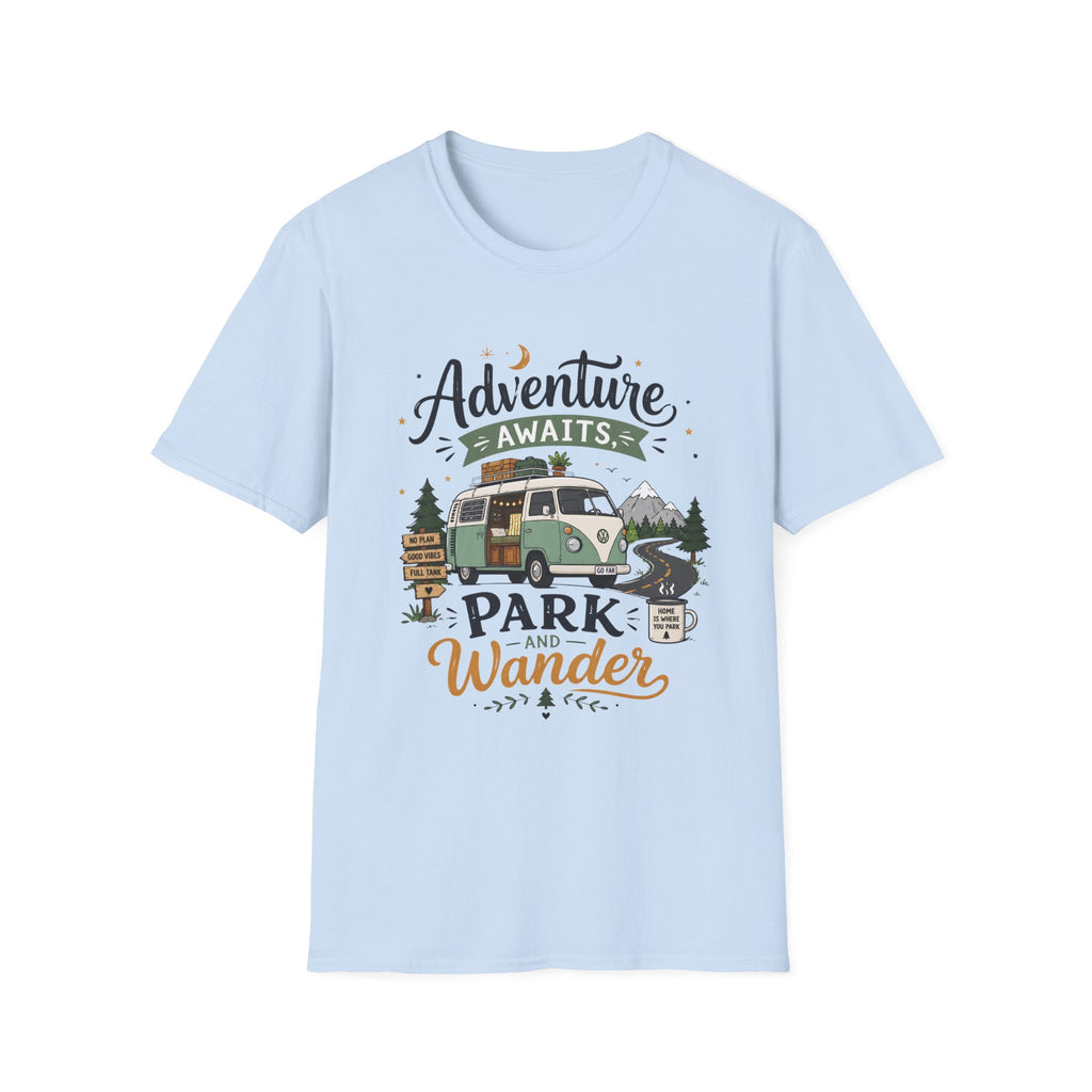 Adventure Awaits Camper T-Shirt