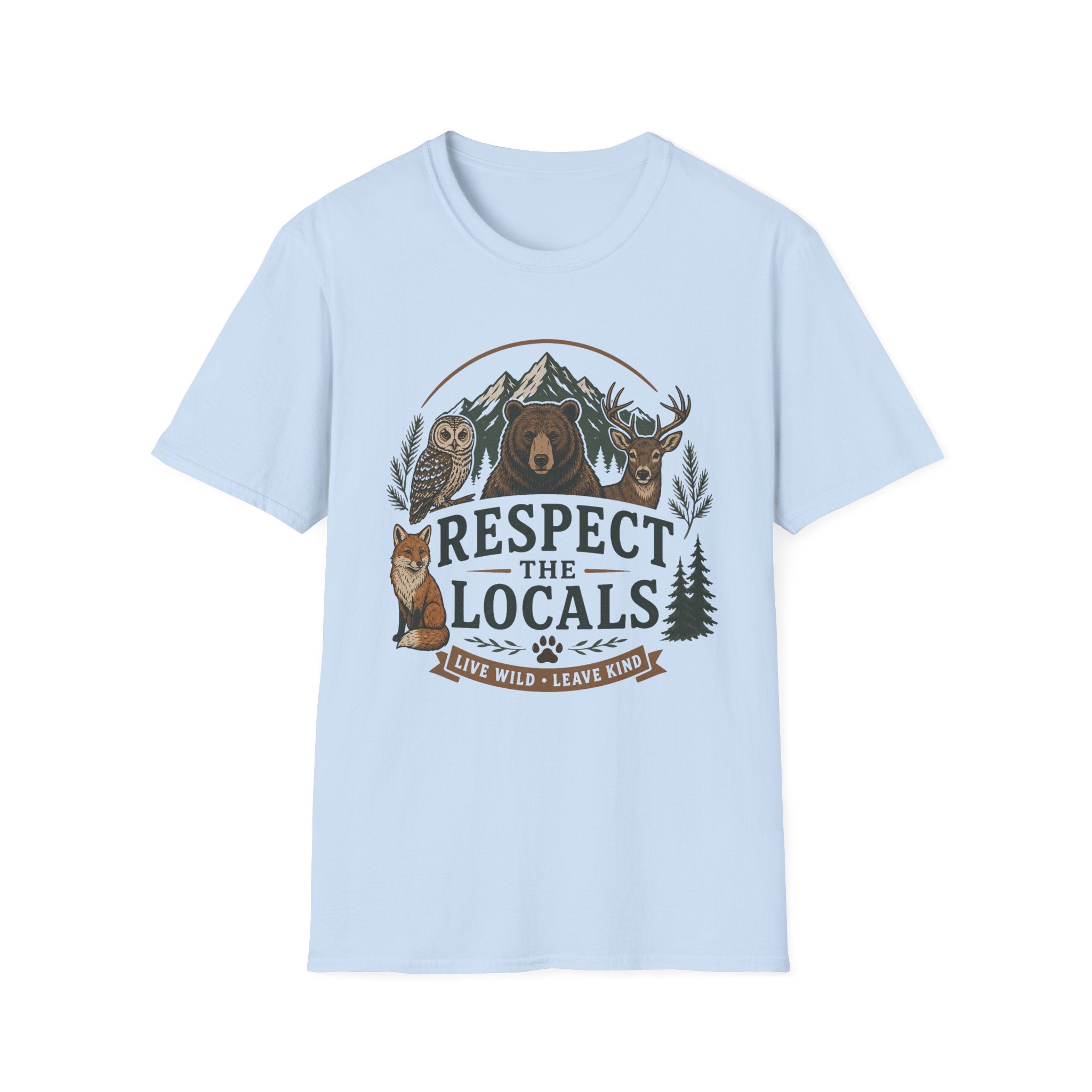 Respect The Locals Wildlife Badge T-Shirt