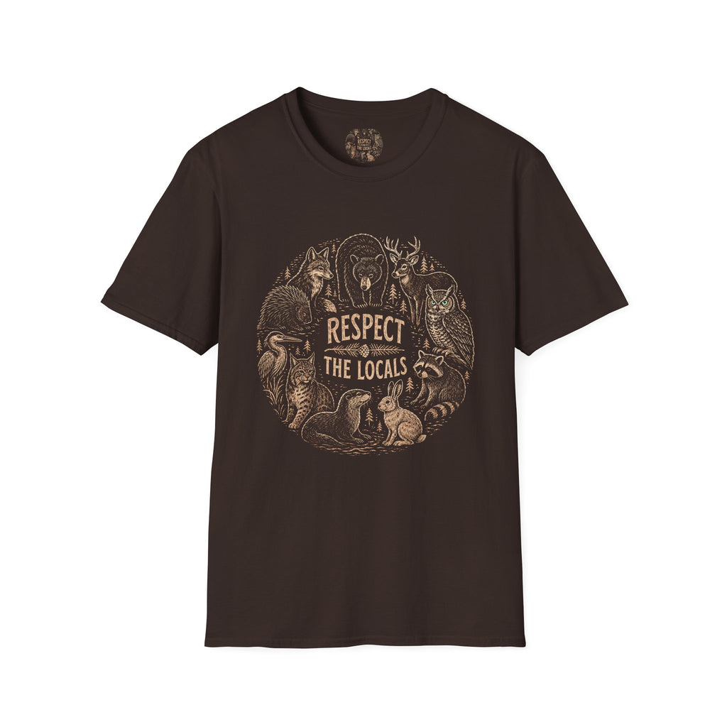 Respect The Locals Woodland Animals T-Shirt