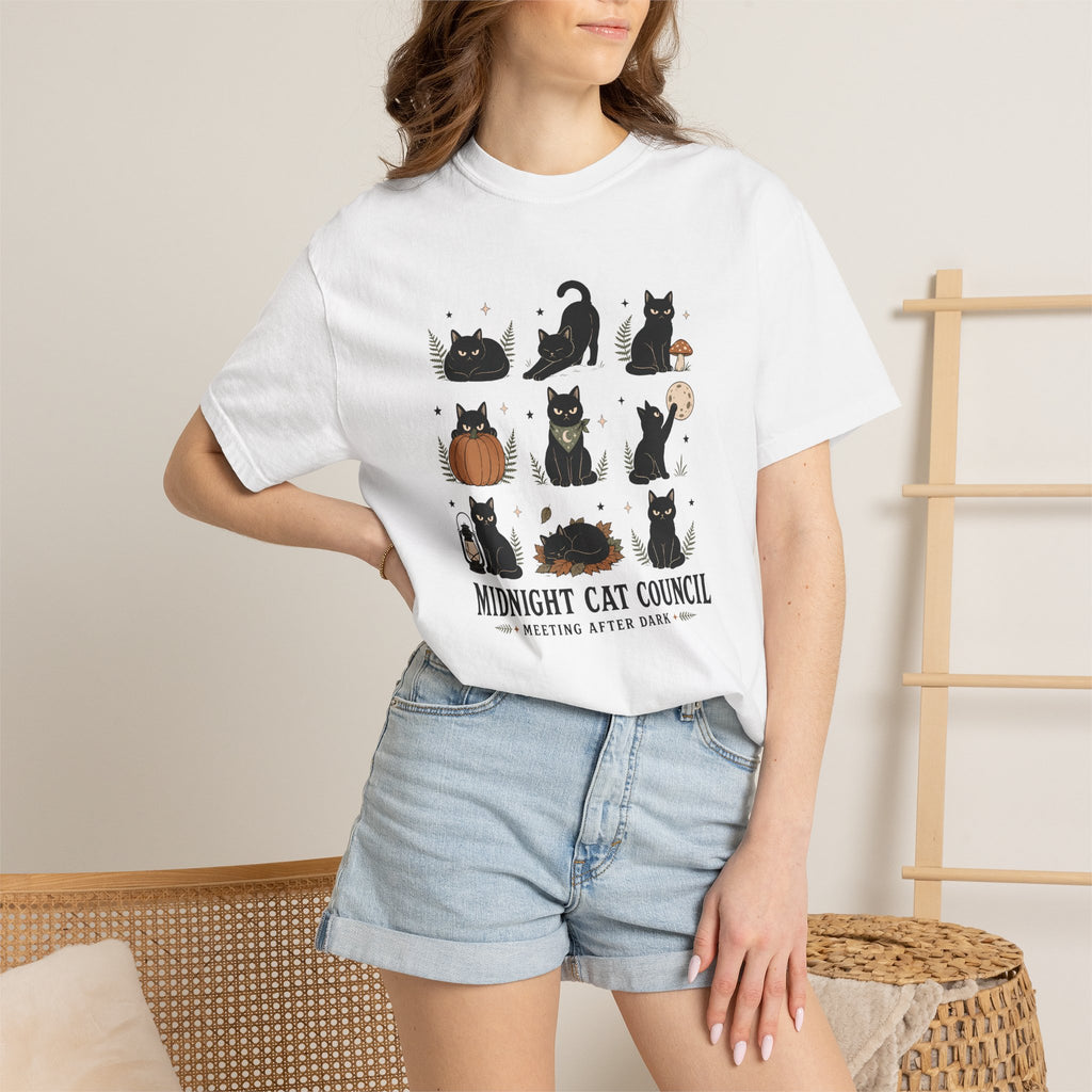 Midnight Cat Council - Comfort Colors T-Shirt