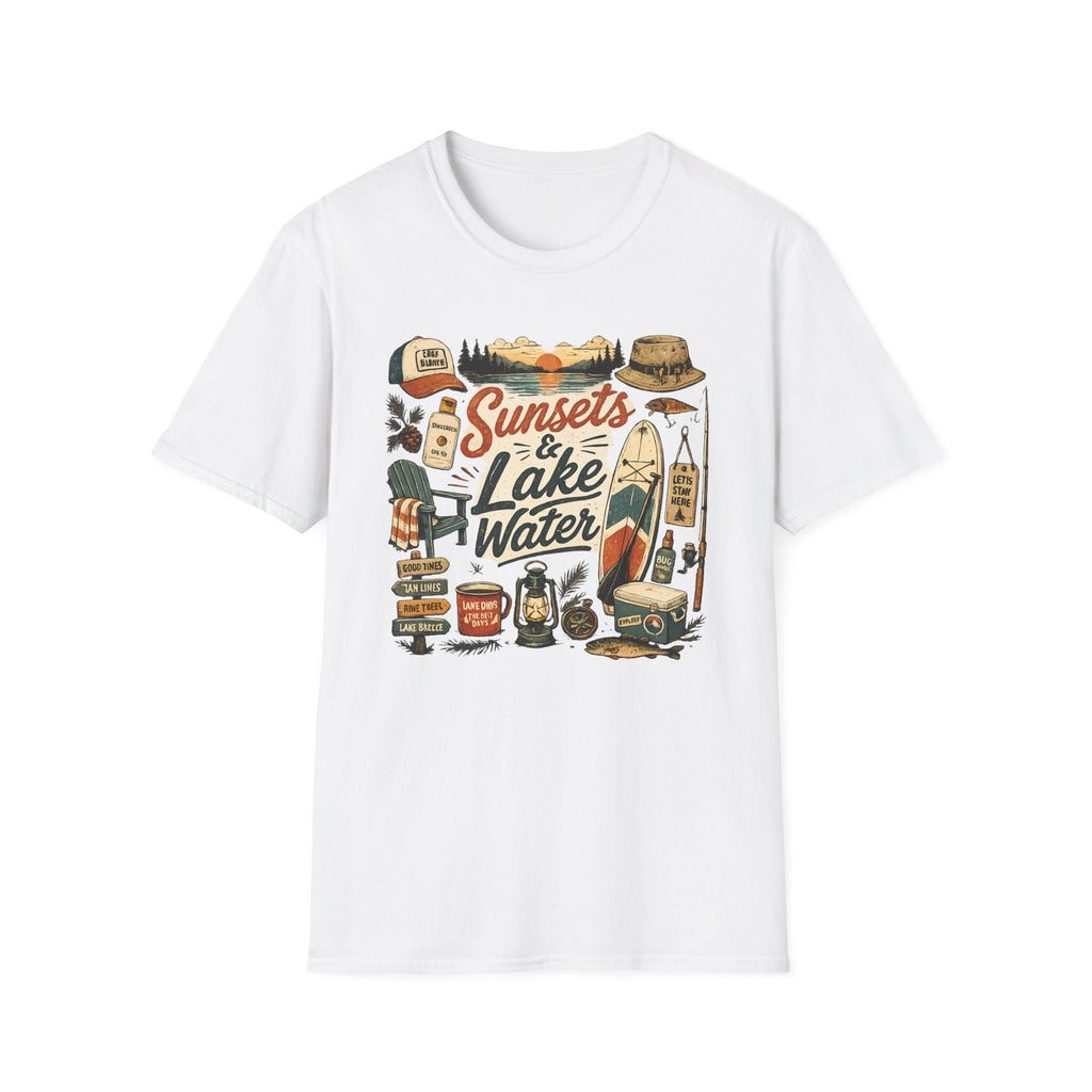 Sunsets And Lake Water T-Shirt