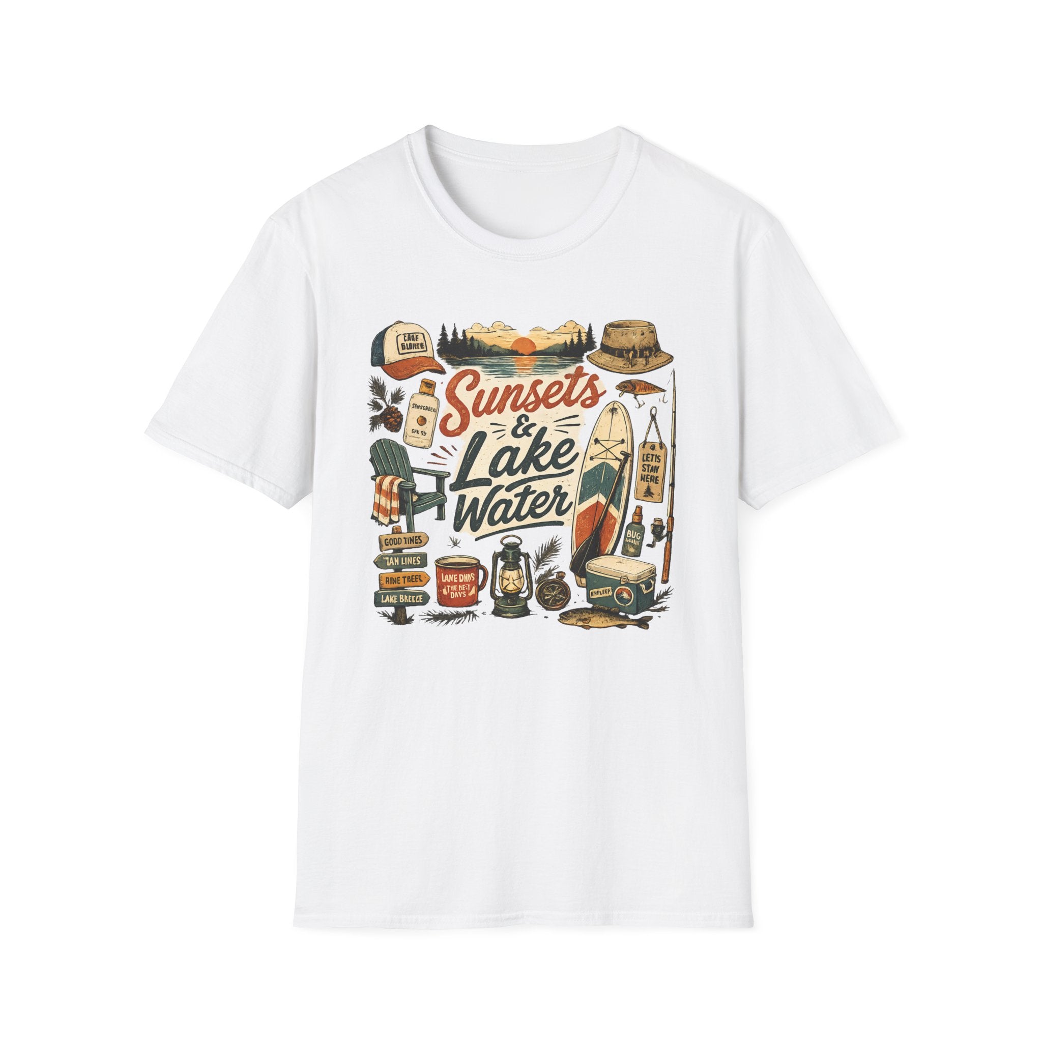 Sunsets And Lake Water T-Shirt