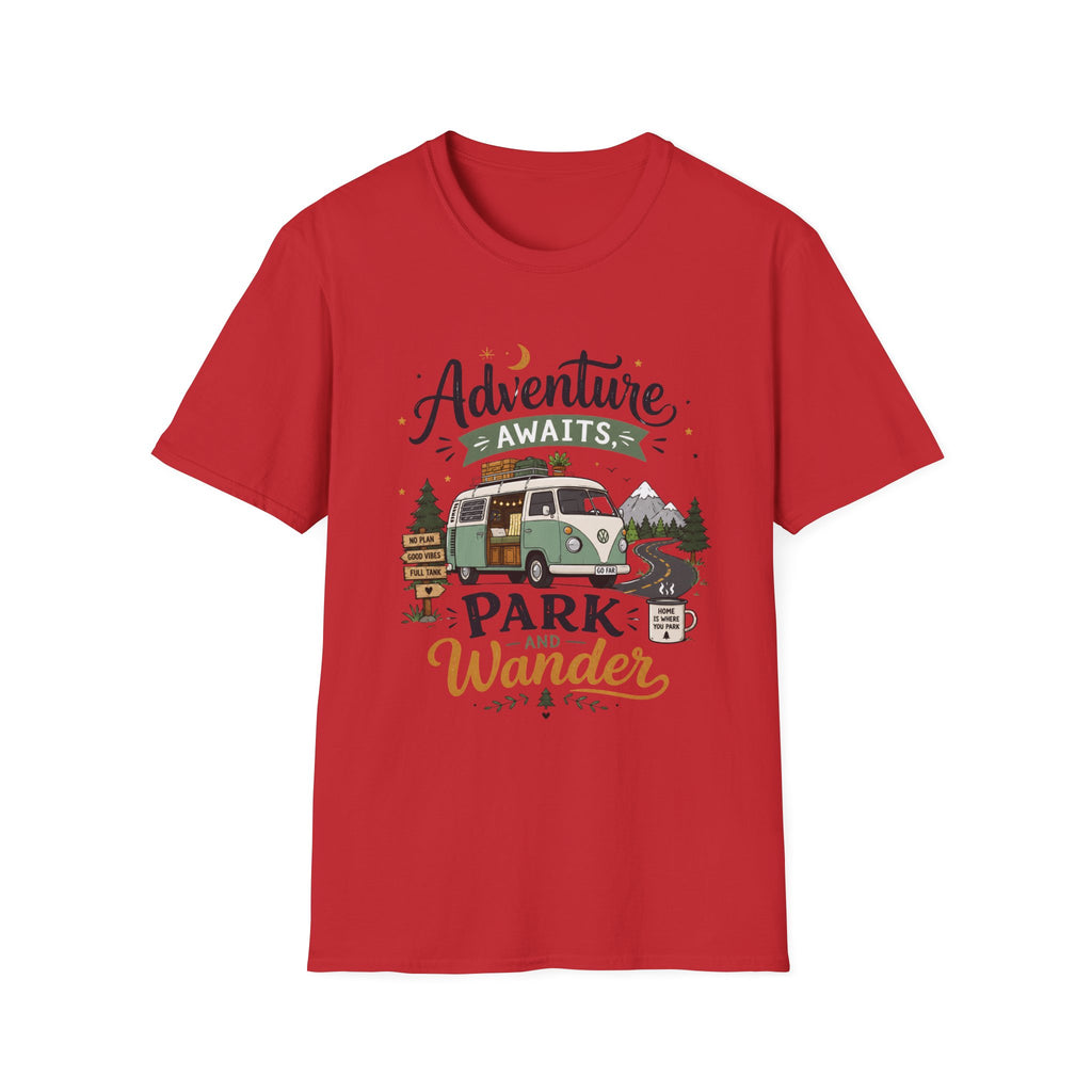 Adventure Awaits Camper T-Shirt