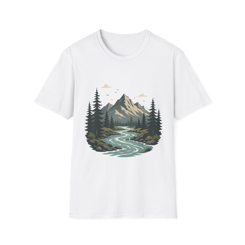 Mountain River Scene T-Shirt
