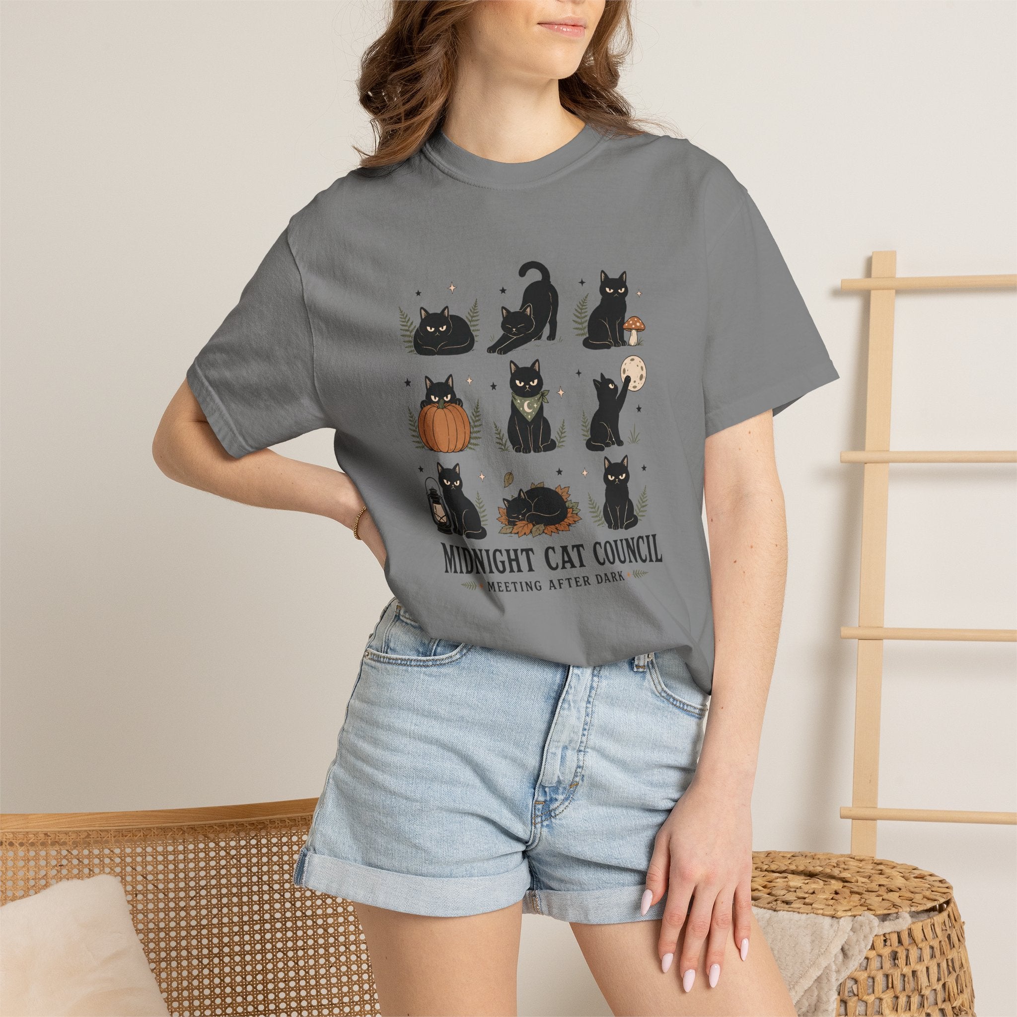 Midnight Cat Council - Comfort Colors T-Shirt