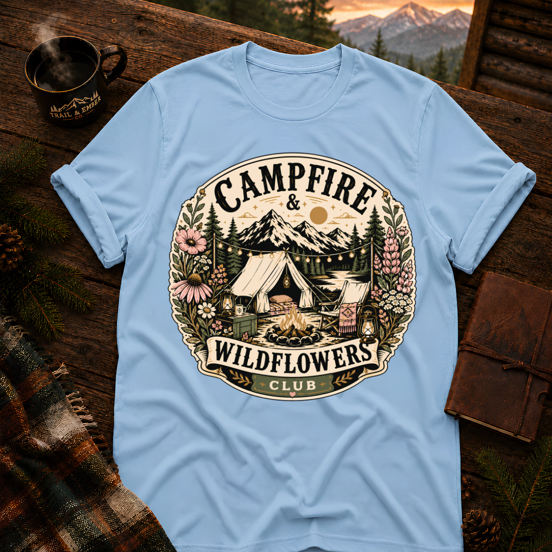 Campfire and Wildflower - T-Shirt