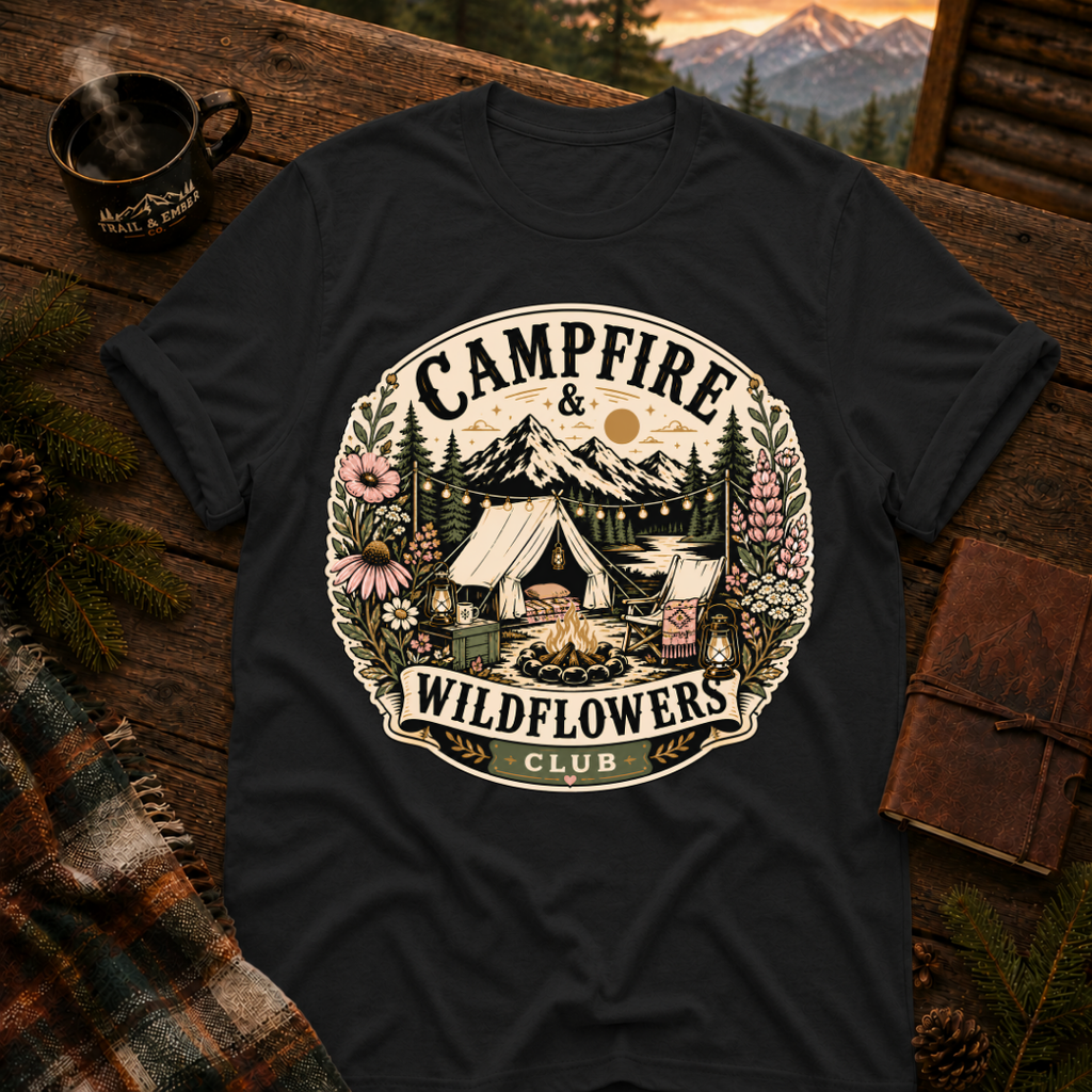 Campfire and Wildflower - T-Shirt