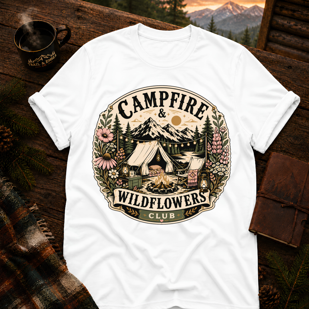 Campfire and Wildflower - T-Shirt