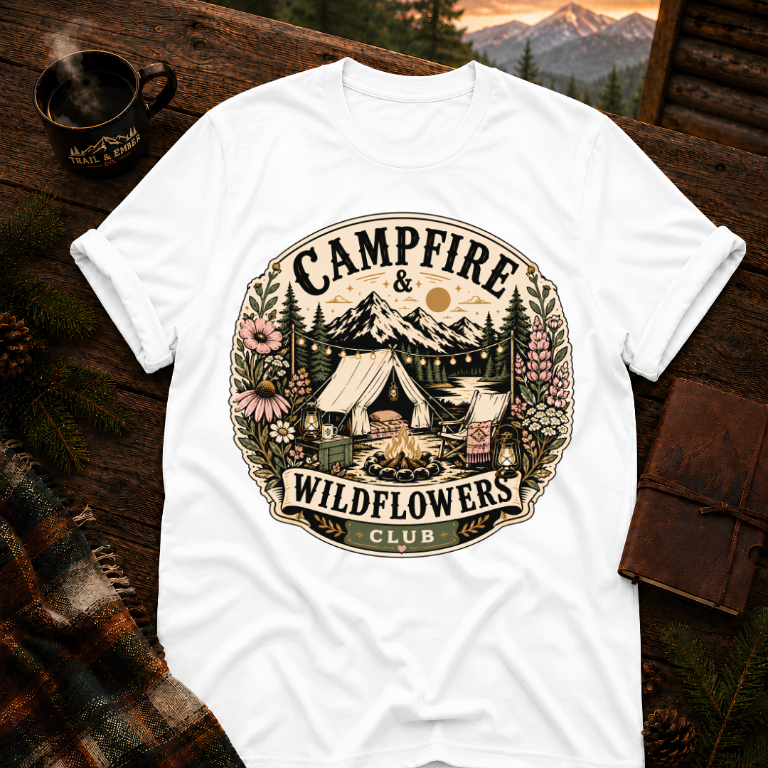 Campfire and Wildflower - T-Shirt