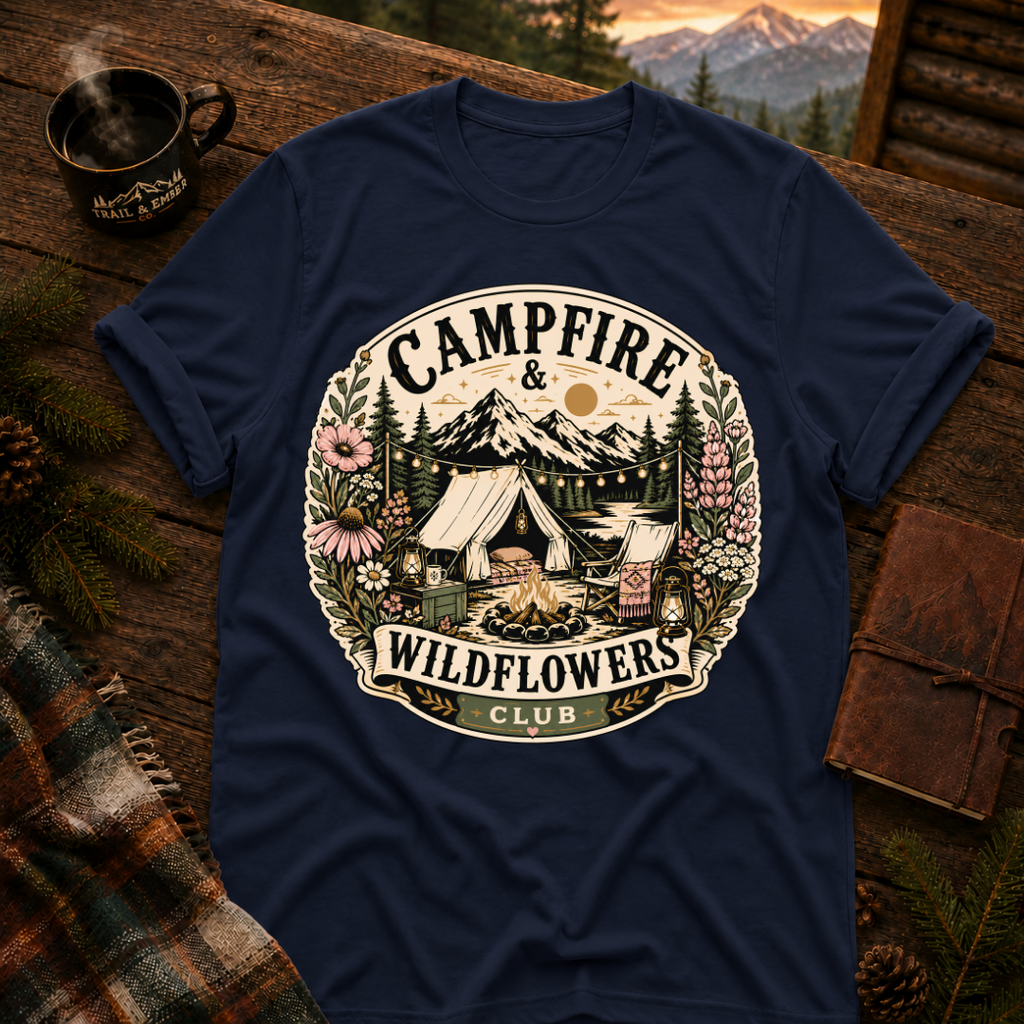 Campfire and Wildflower - T-Shirt