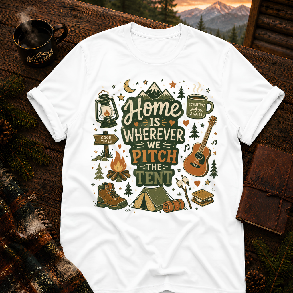 Home Is Where the Tent Is Pitched - T-Shirt