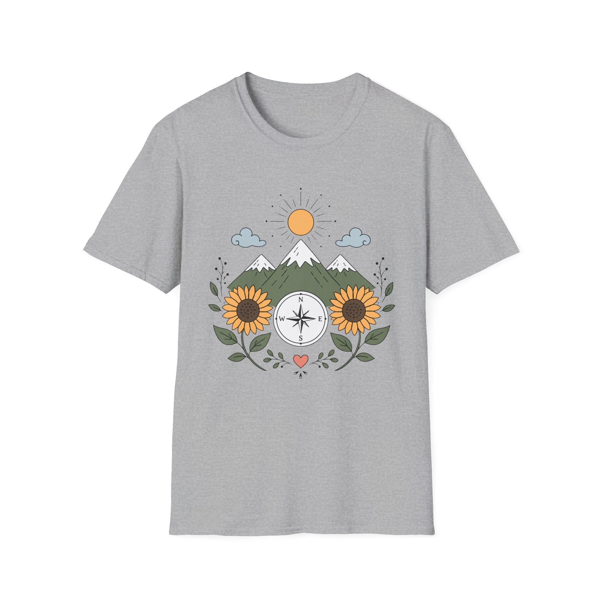 Sunflower Compass Mountain - T-Shirt