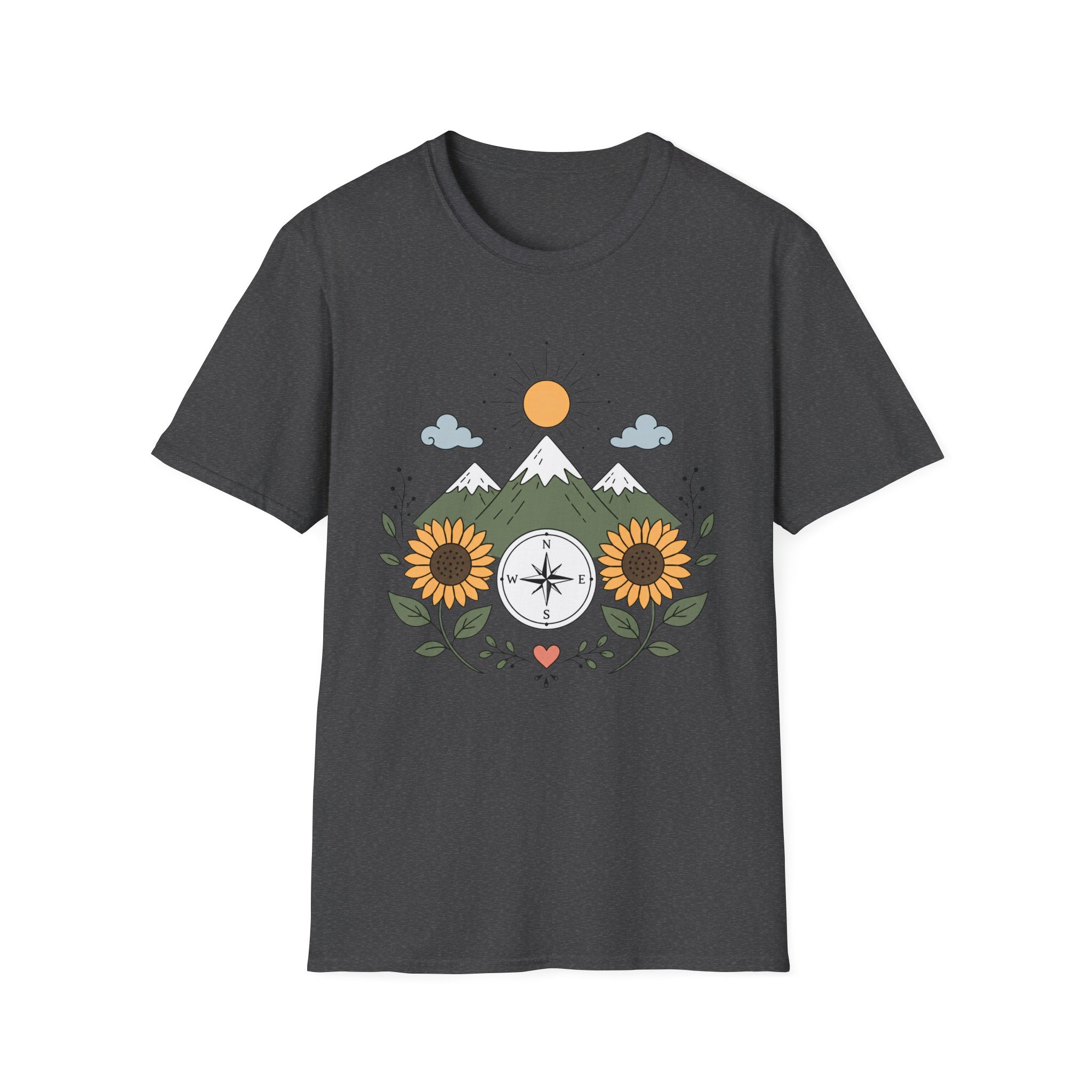 Sunflower Compass Mountain - T-Shirt