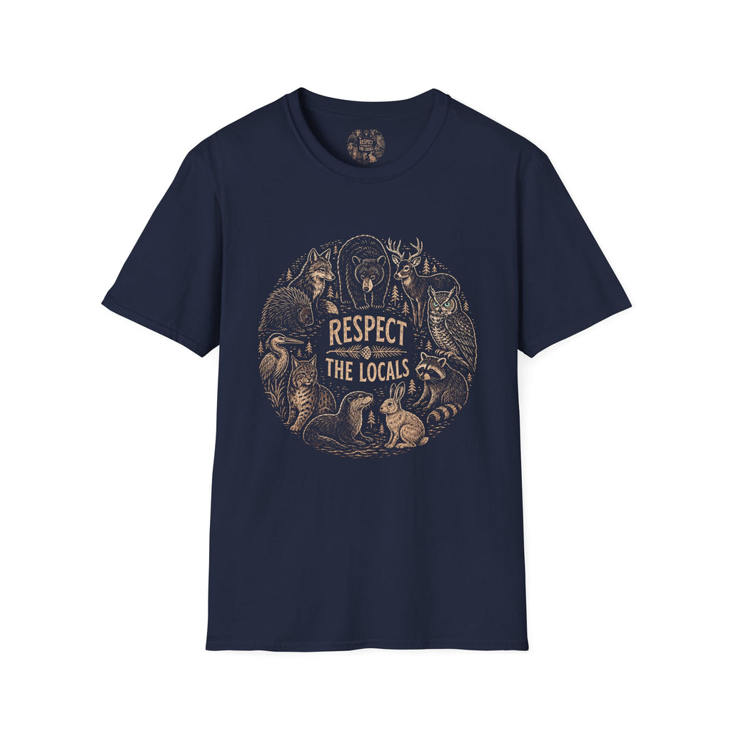 Respect The Locals Woodland Animals T-Shirt