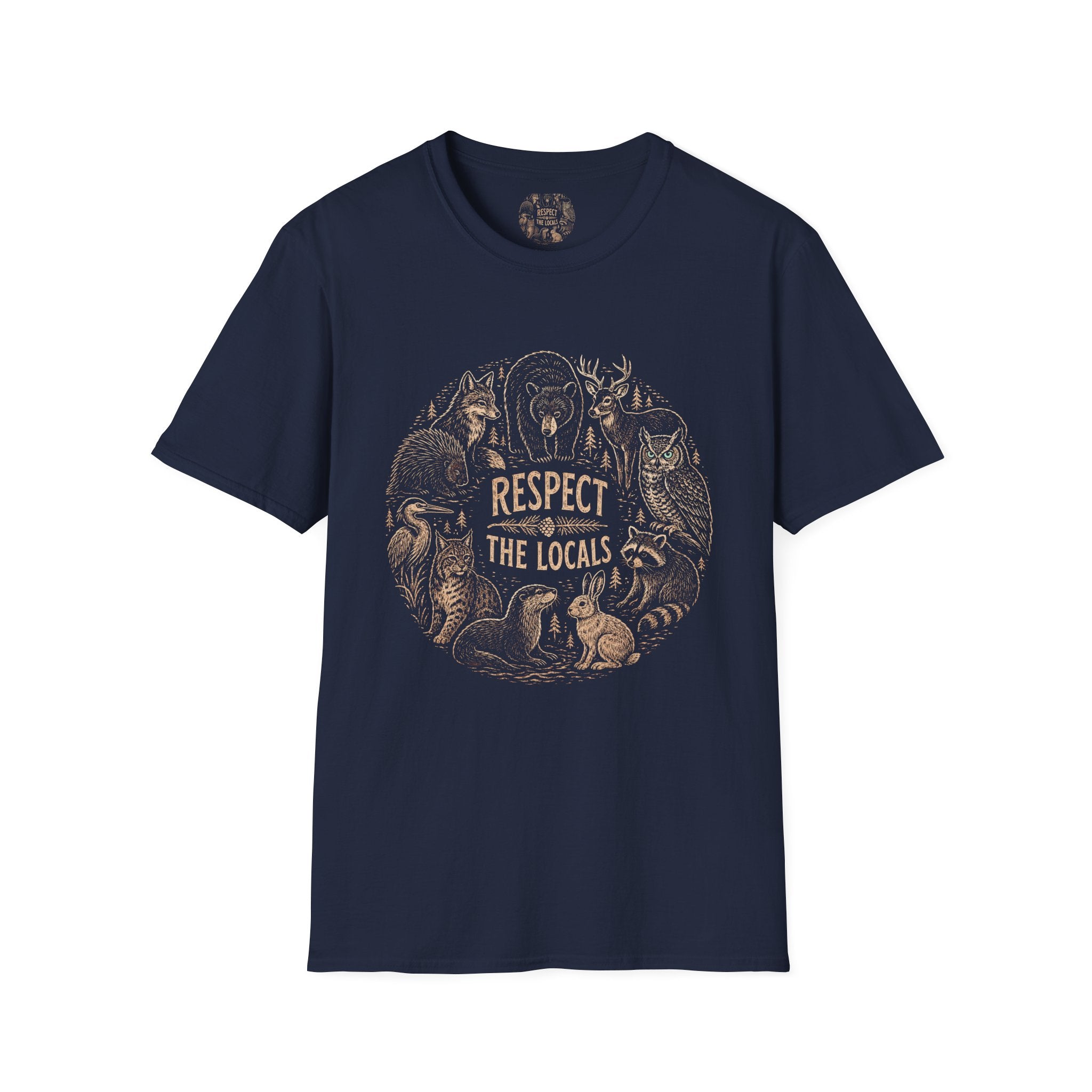 Respect The Locals Woodland Animals T-Shirt