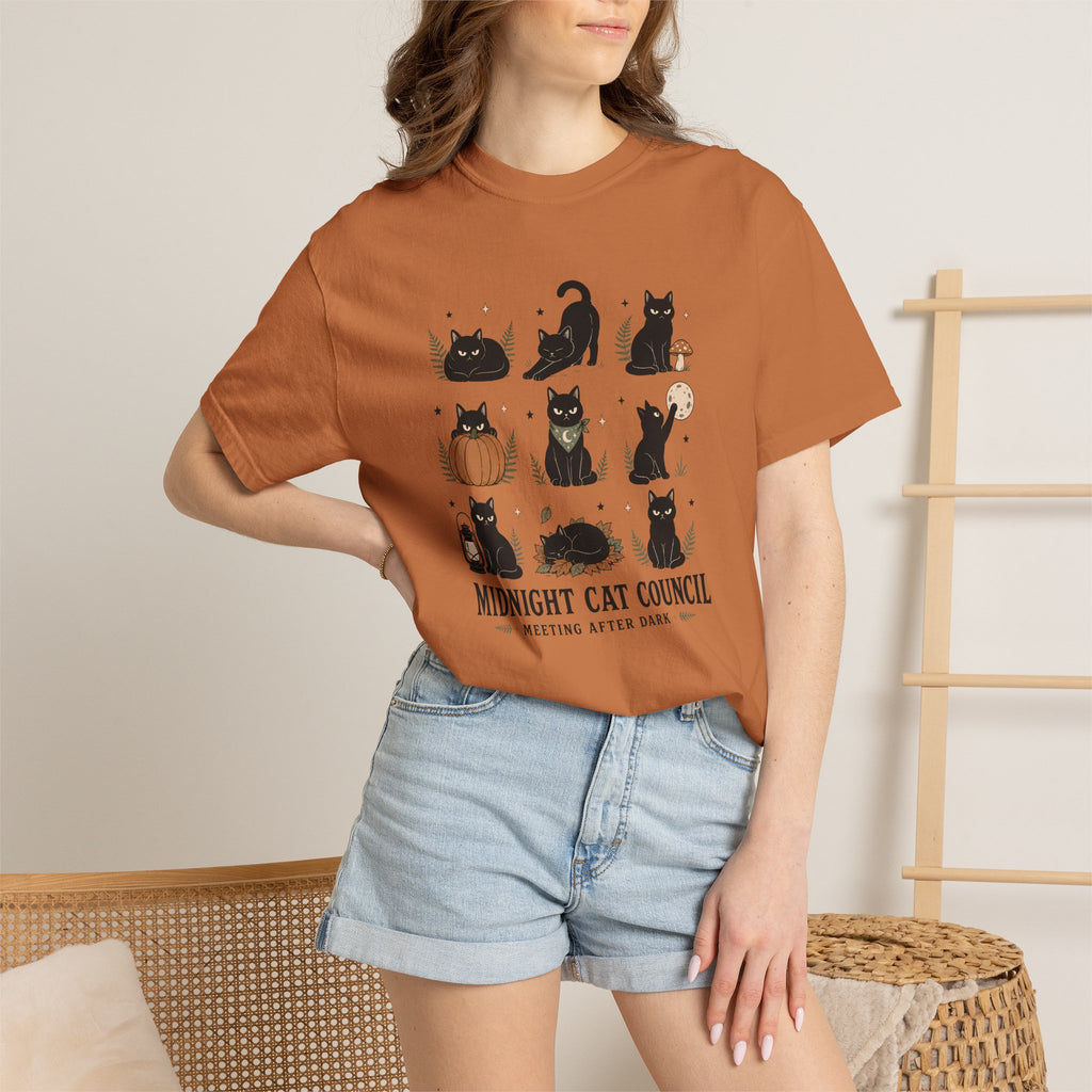Midnight Cat Council - Comfort Colors T-Shirt