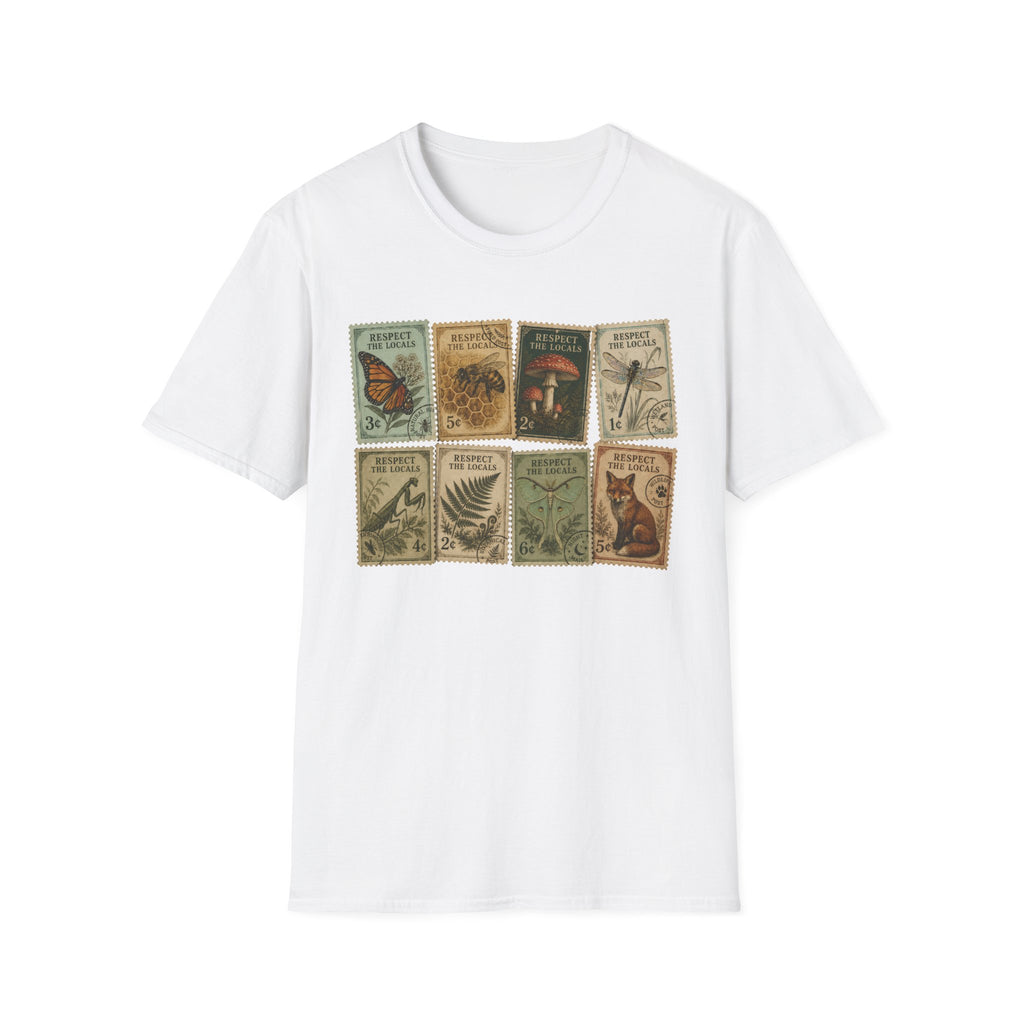 Respect The Locals Vintage Stamps T-Shirt