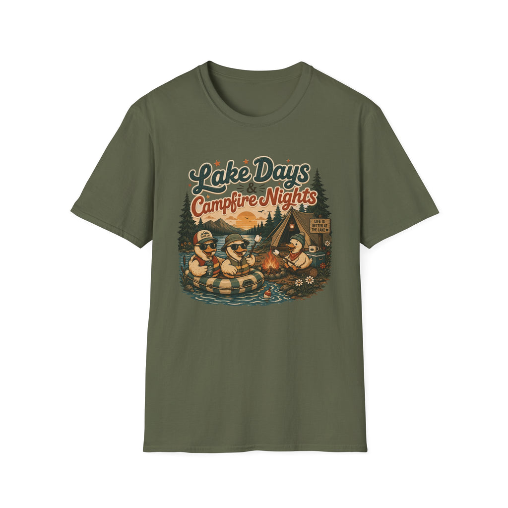 Lake Days Campfire. Nights T-Shirt