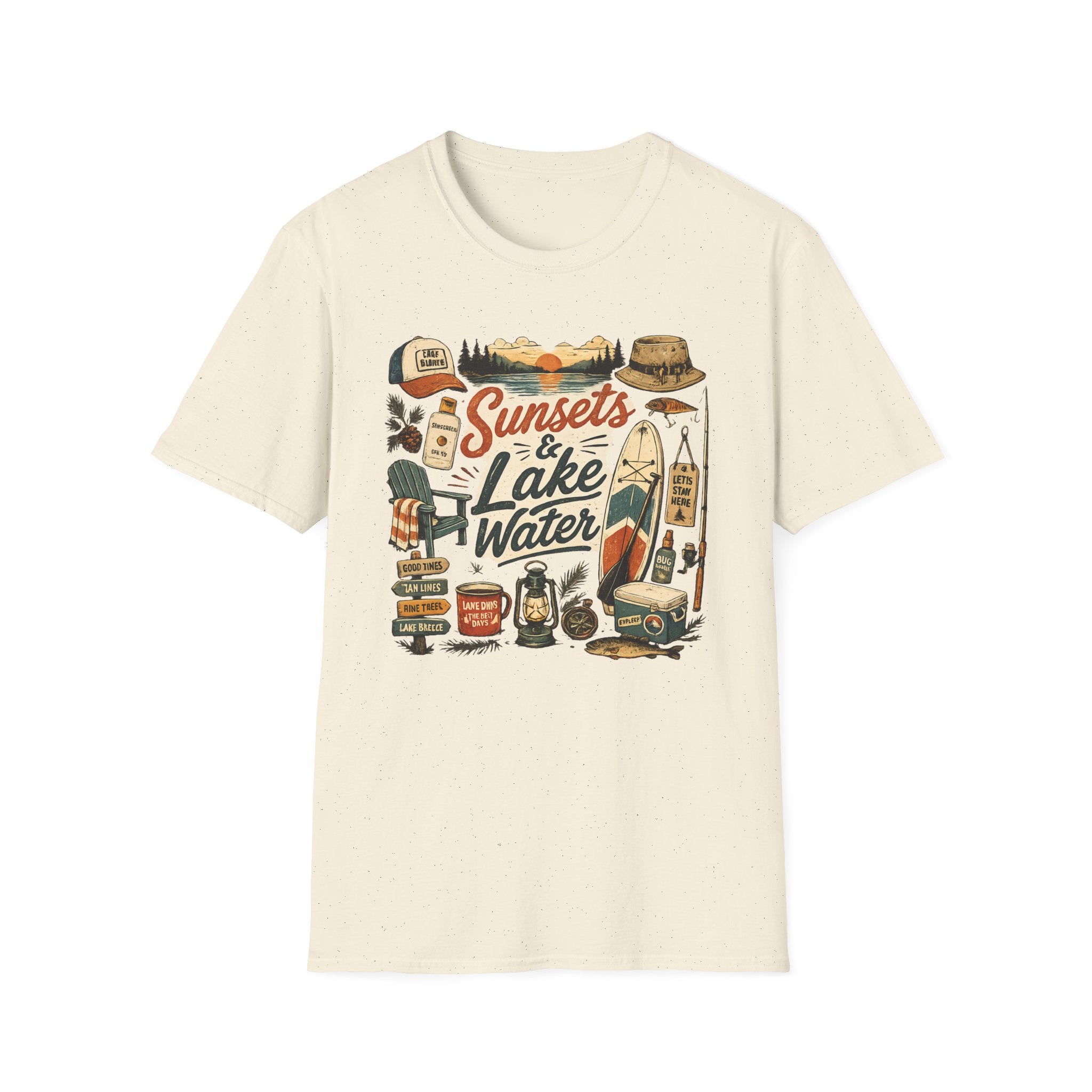 Sunsets And Lake Water T-Shirt