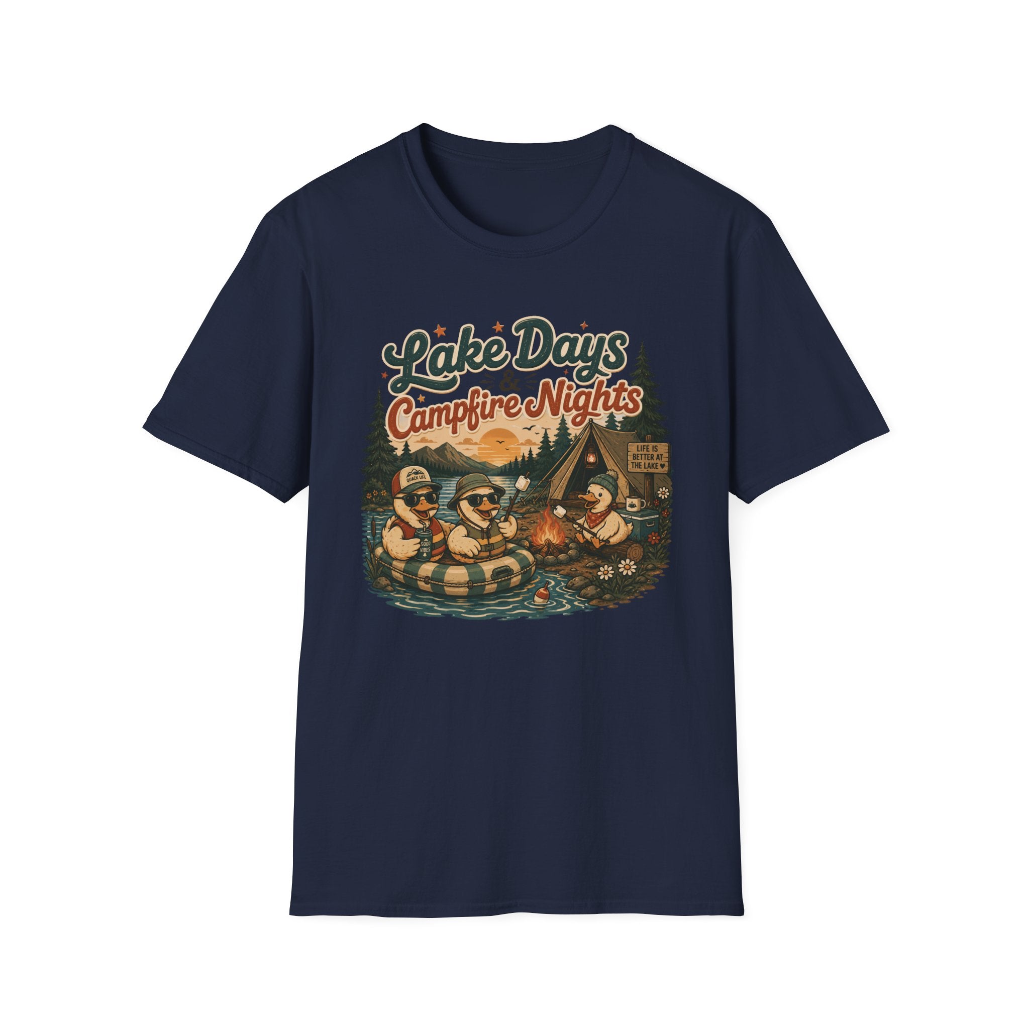 Lake Days Campfire. Nights T-Shirt