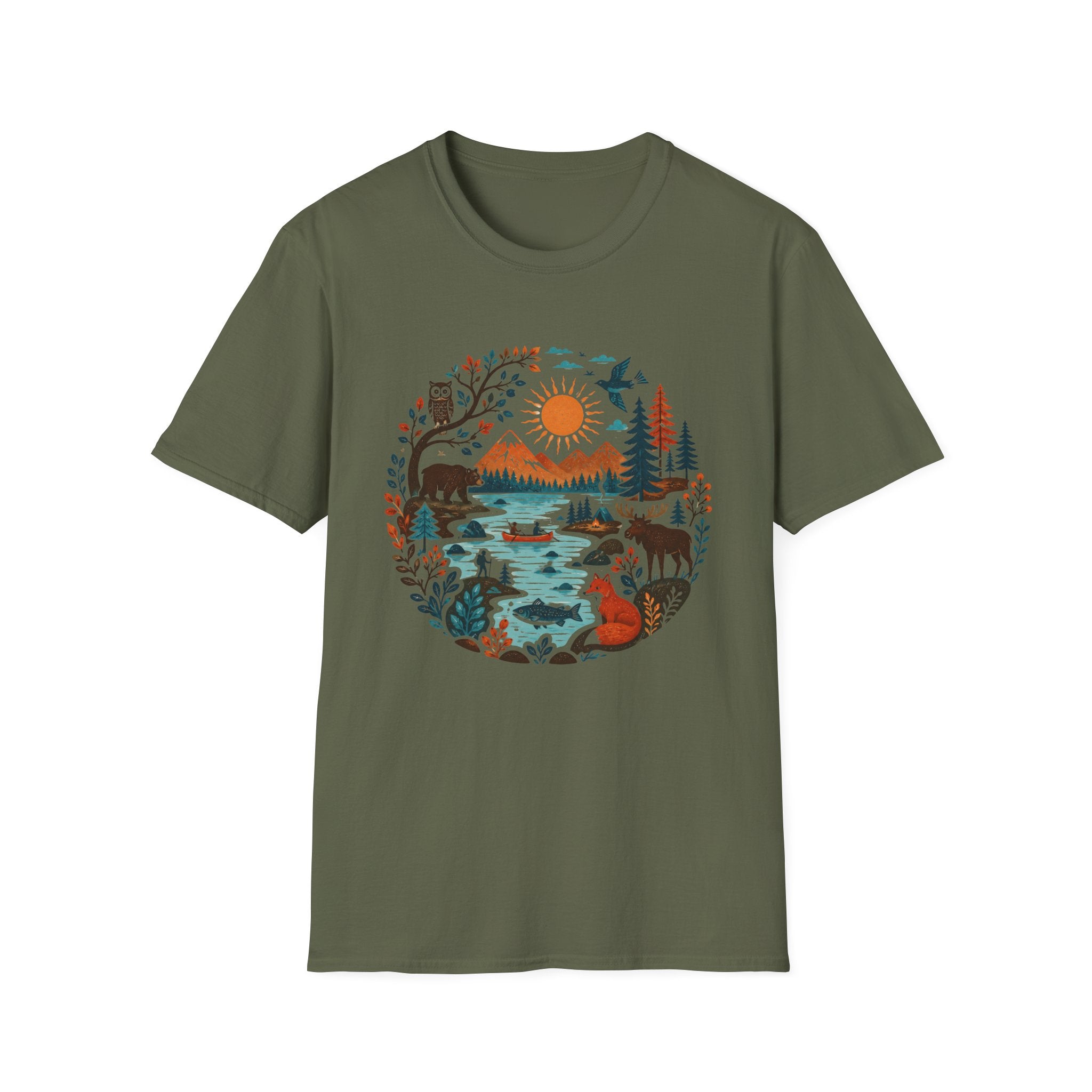 Wildlife Nature Circle T-Shirt