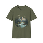 Mountain River Scene T-Shirt