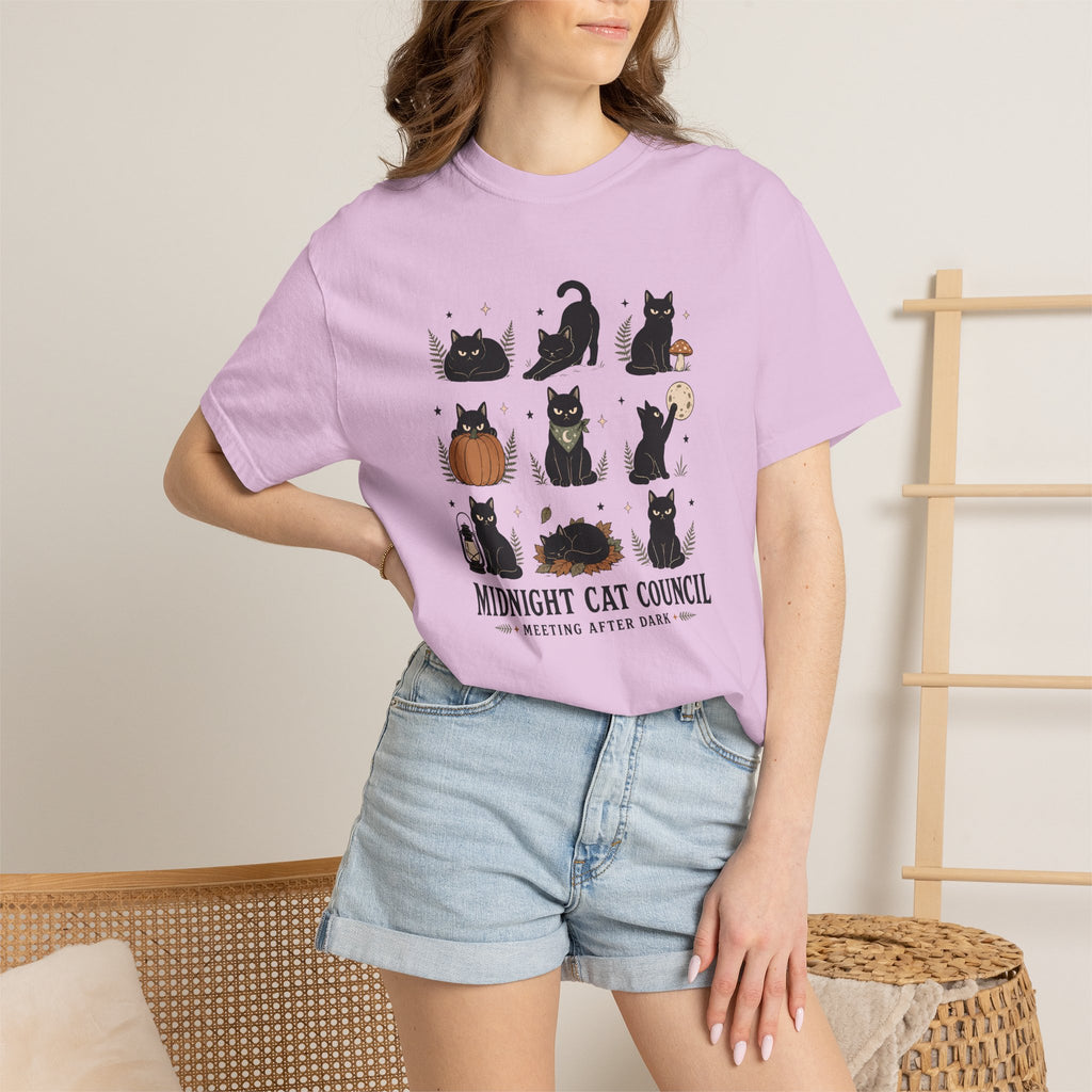 Midnight Cat Council - Comfort Colors T-Shirt