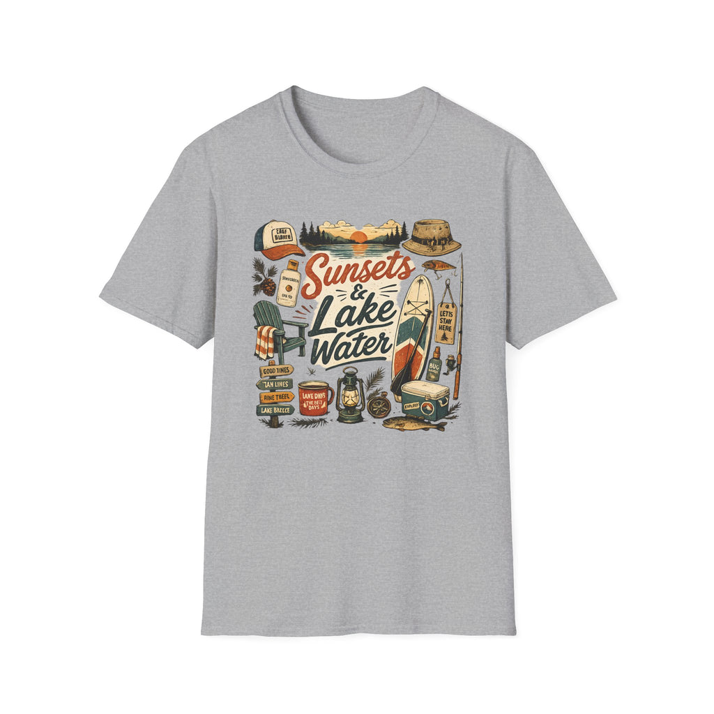 Sunsets And Lake Water T-Shirt