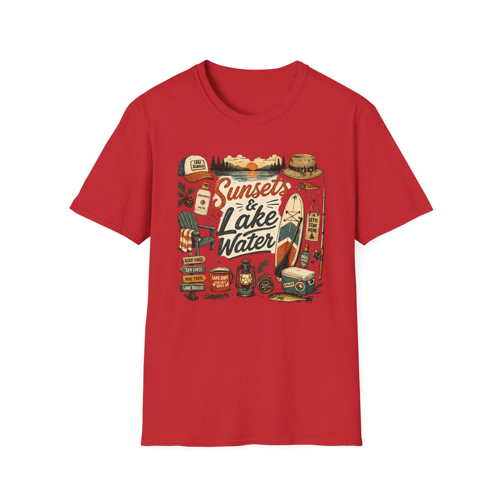 Sunsets And Lake Water T-Shirt