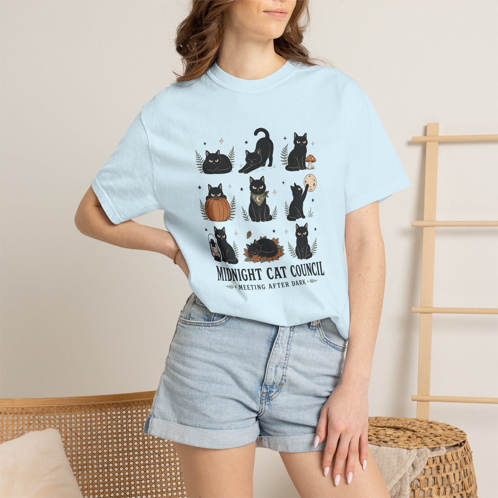 Midnight Cat Council - Comfort Colors T-Shirt