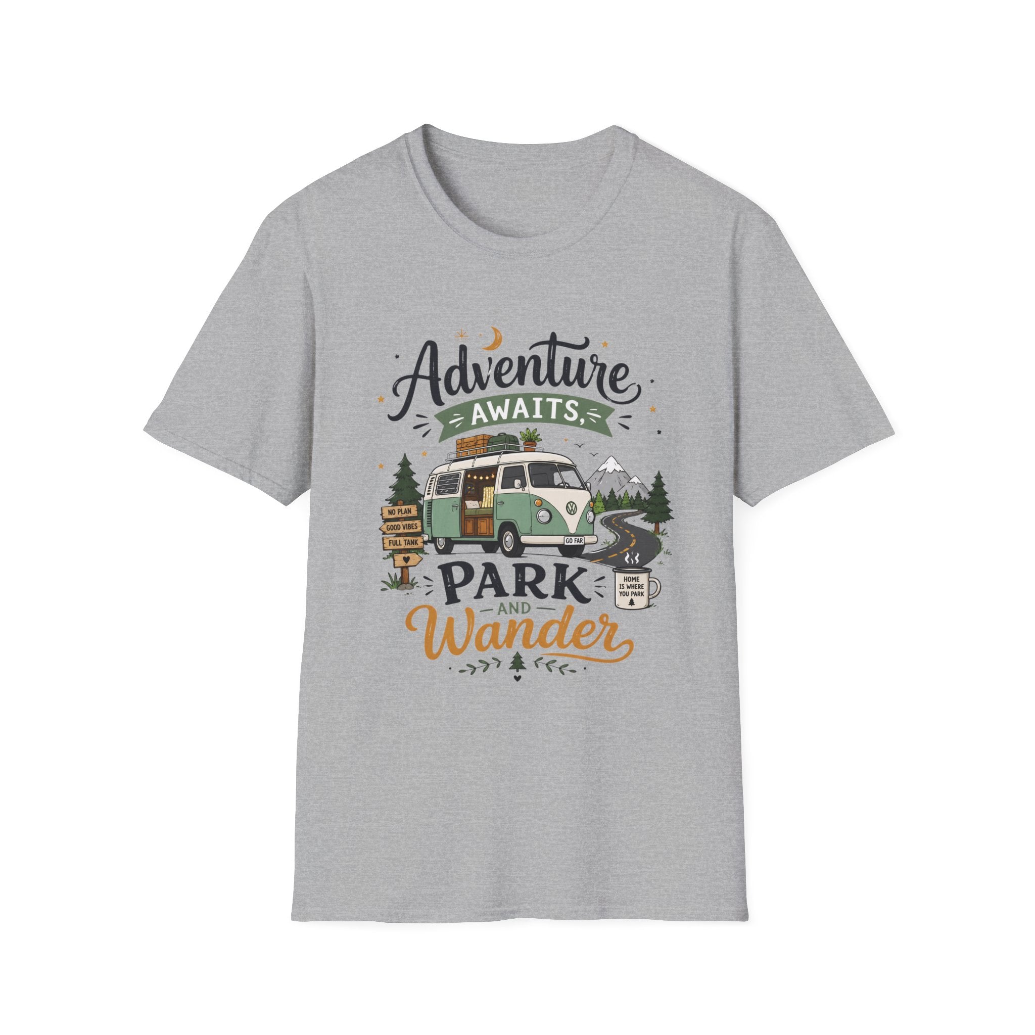 Adventure Awaits Camper T-Shirt