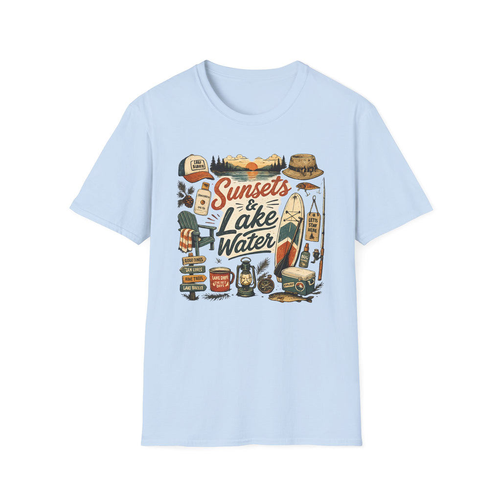 Sunsets And Lake Water T-Shirt