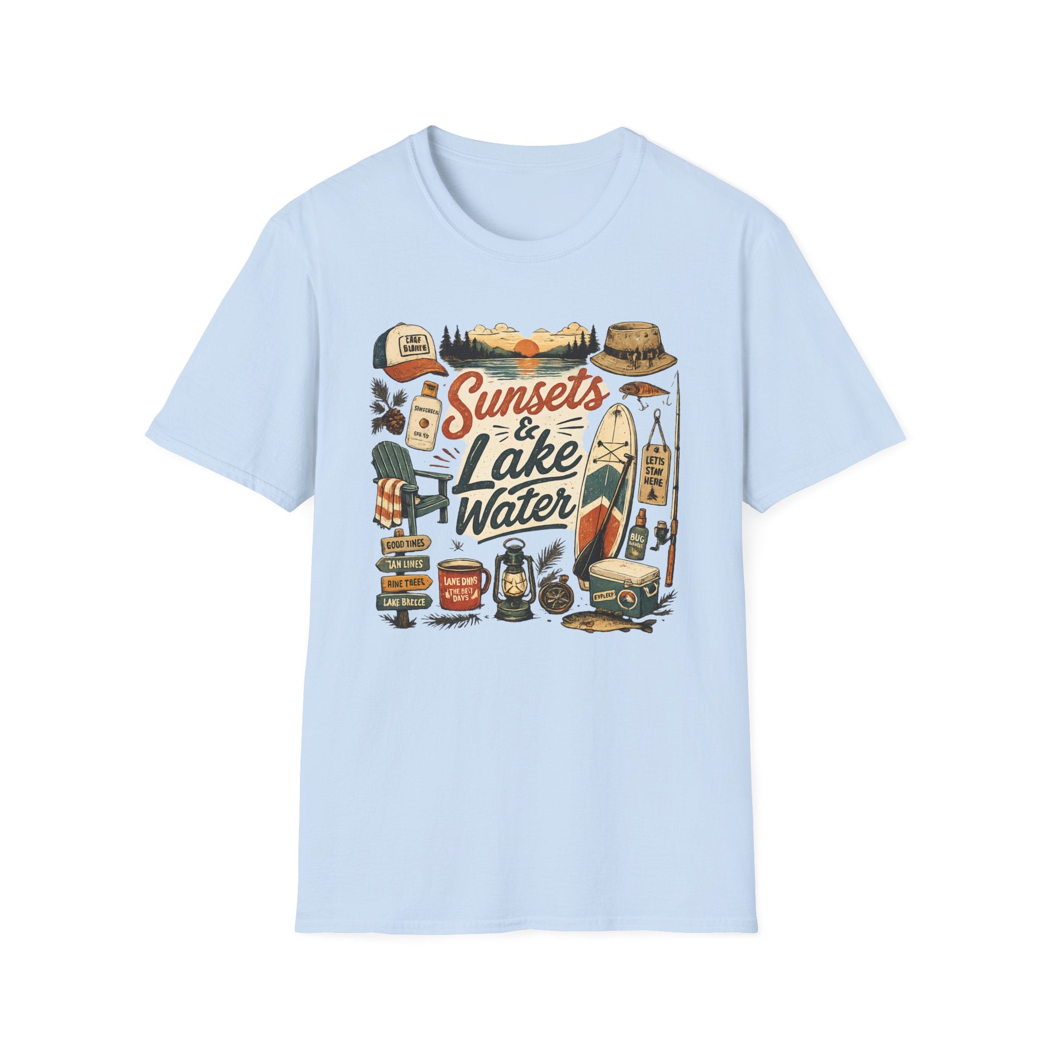 Sunsets And Lake Water T-Shirt