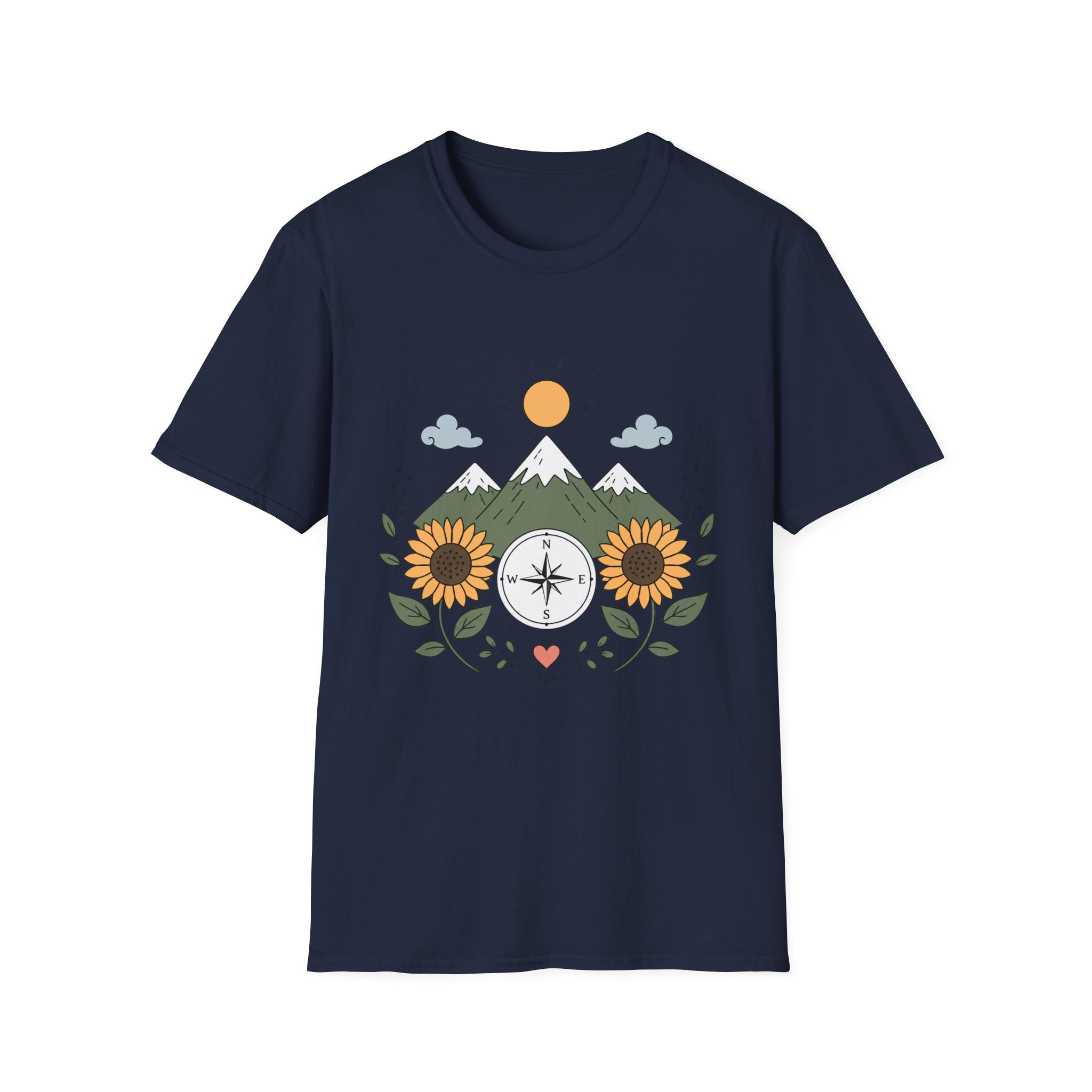 Sunflower Compass Mountain - T-Shirt