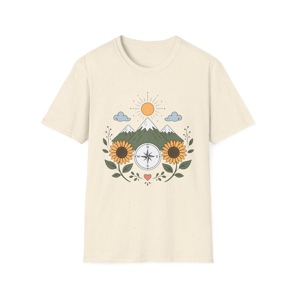 Sunflower Compass Mountain - T-Shirt