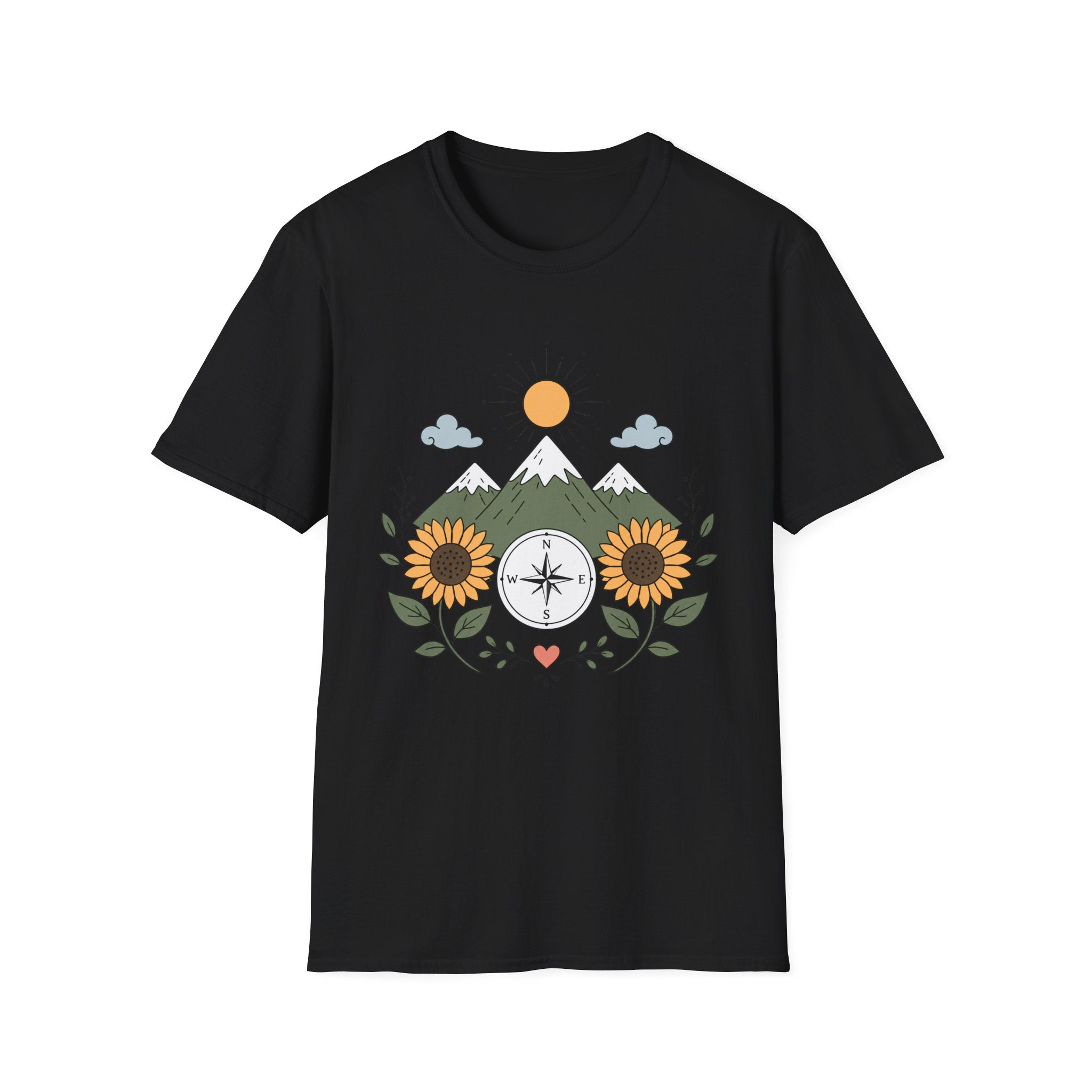 Sunflower Compass Mountain - T-Shirt