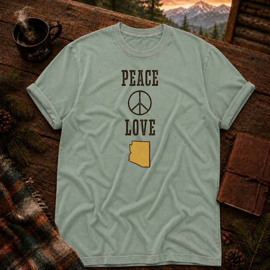 Peace and Love - Comfort Colors T-Shirt