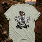 Trail Momma hiking t-shirt in Bay — garment-dyed Comfort Colors 1717, Trail & Ember Co.