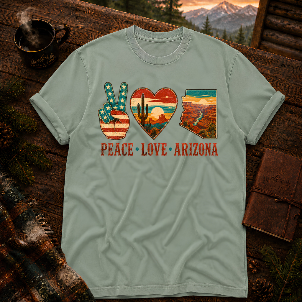 Peace Love Arizona RWB - Comfort Colors T-Shirt